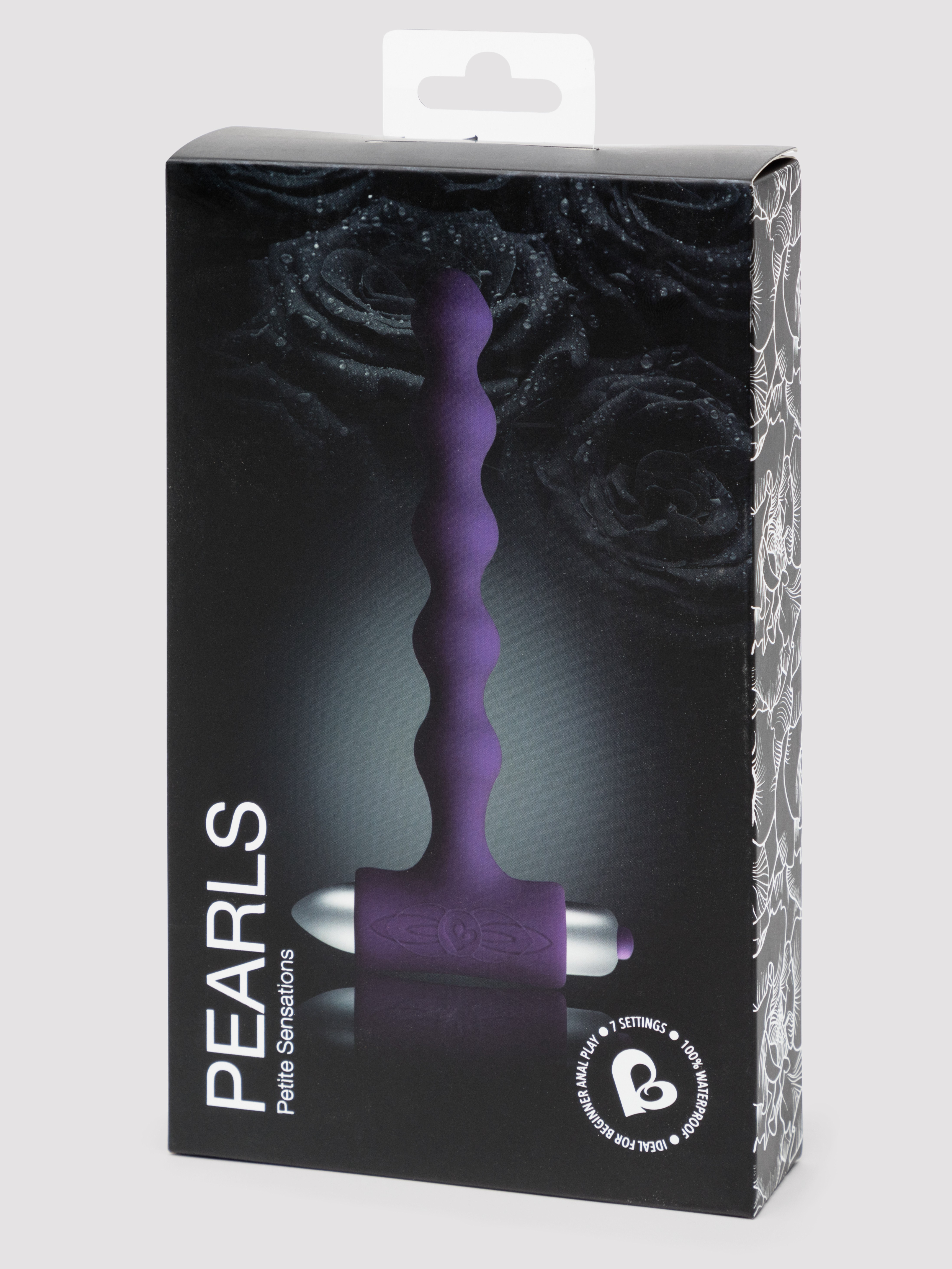 Rocks Off Petite Sensations Purple Vibrating Anal Beads, Purple, hi-res