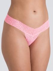 Lovehoney Wild Pink Lace Thong Set (3 Count), Pink, hi-res