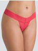 Lovehoney Wild Pink Lace Thong Set (3 Pack), Red, hi-res
