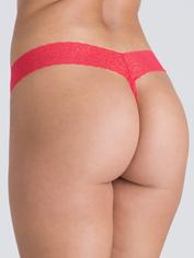 Lovehoney Wild Pink Lace Thong Set (3 Count), Red, hi-res