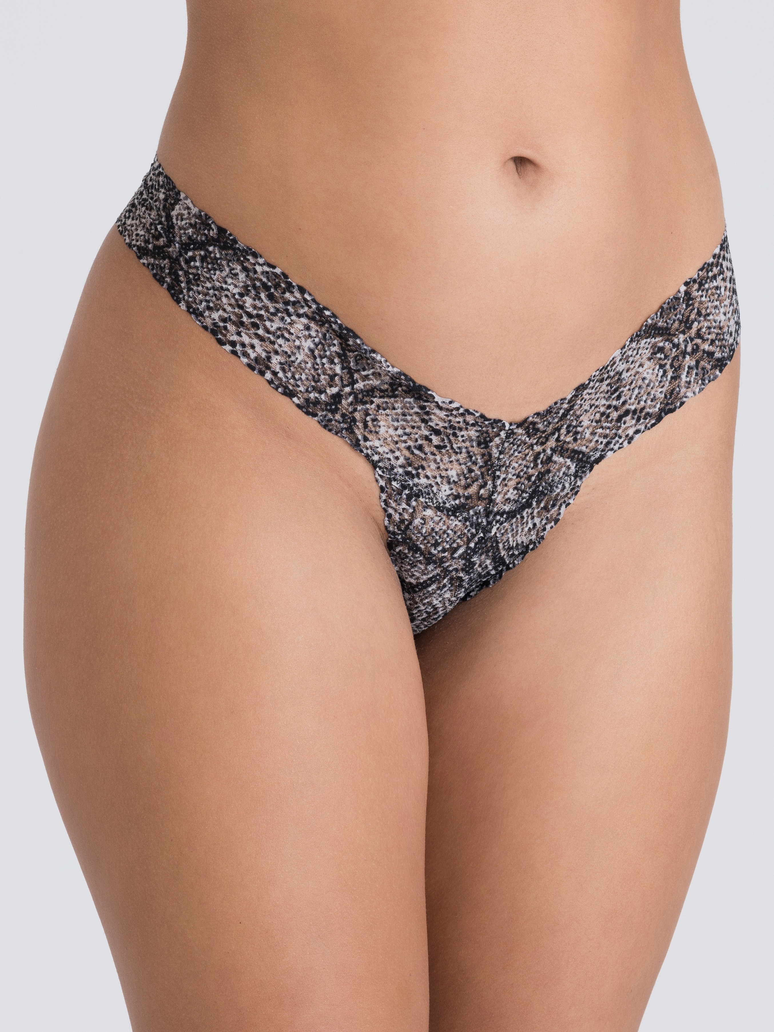 Lovehoney Wild Pink Lace Thong Set (3 Pack), Black, hi-res