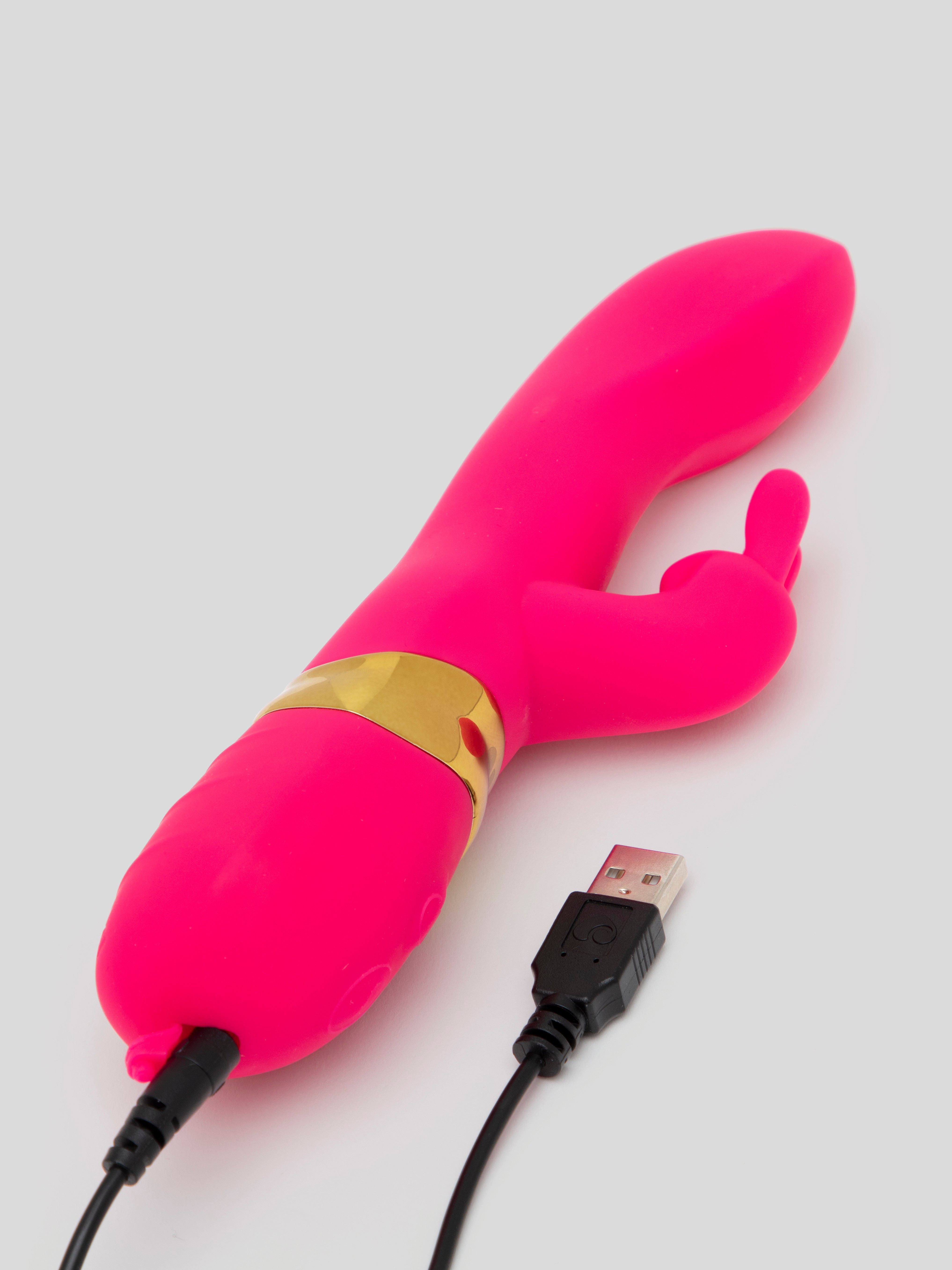 Lovehoney Bunny Bliss Rechargeable G-Spot Rabbit Vibrator, Pink, hi-res