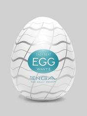 TENGA Egg Wavy II Textured Male Masturbator , White, hi-res