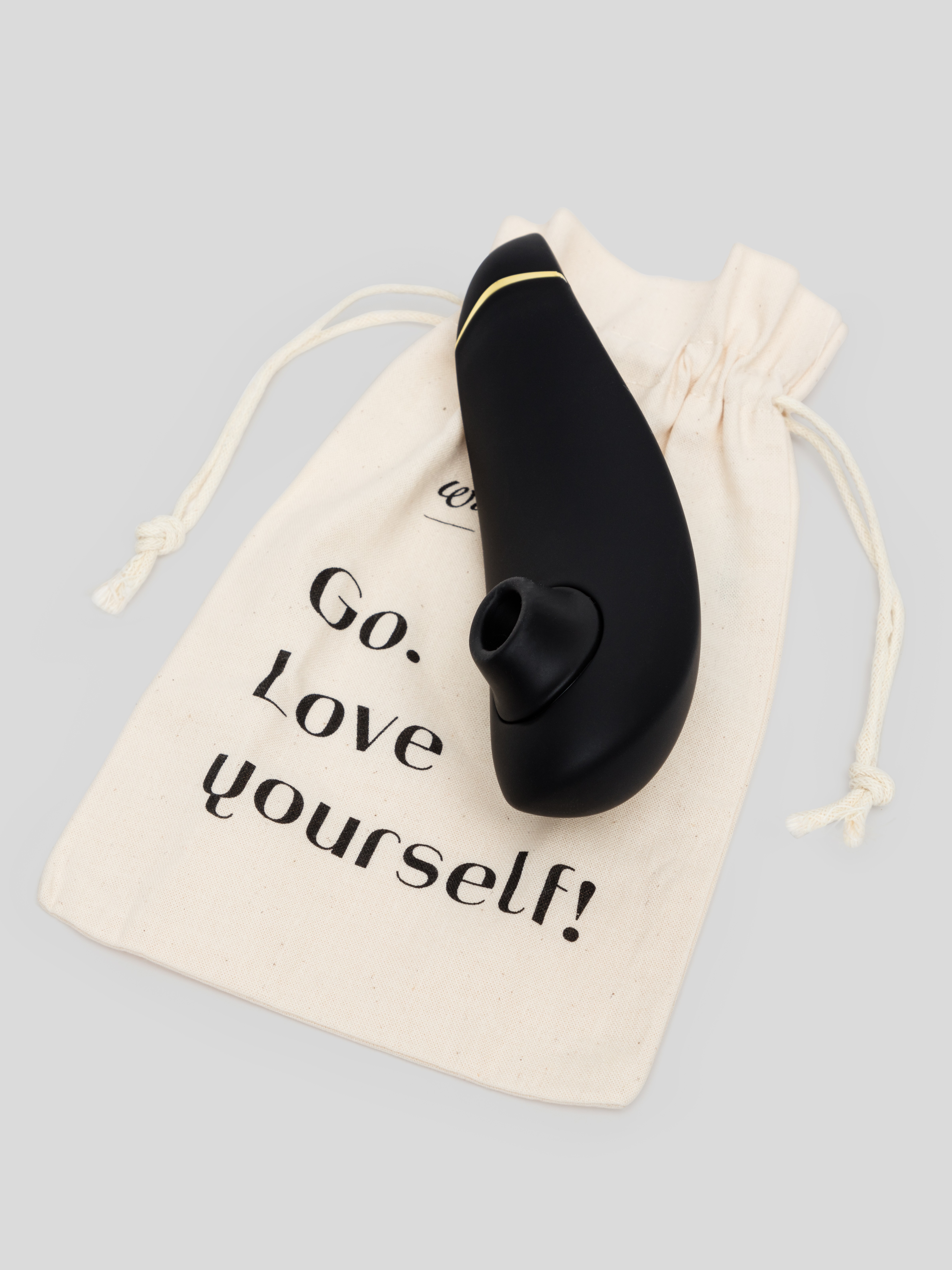 Womanizer Premium 2 Rechargeable Smart Silence Clitoral Suction Stimulator, Black, hi-res