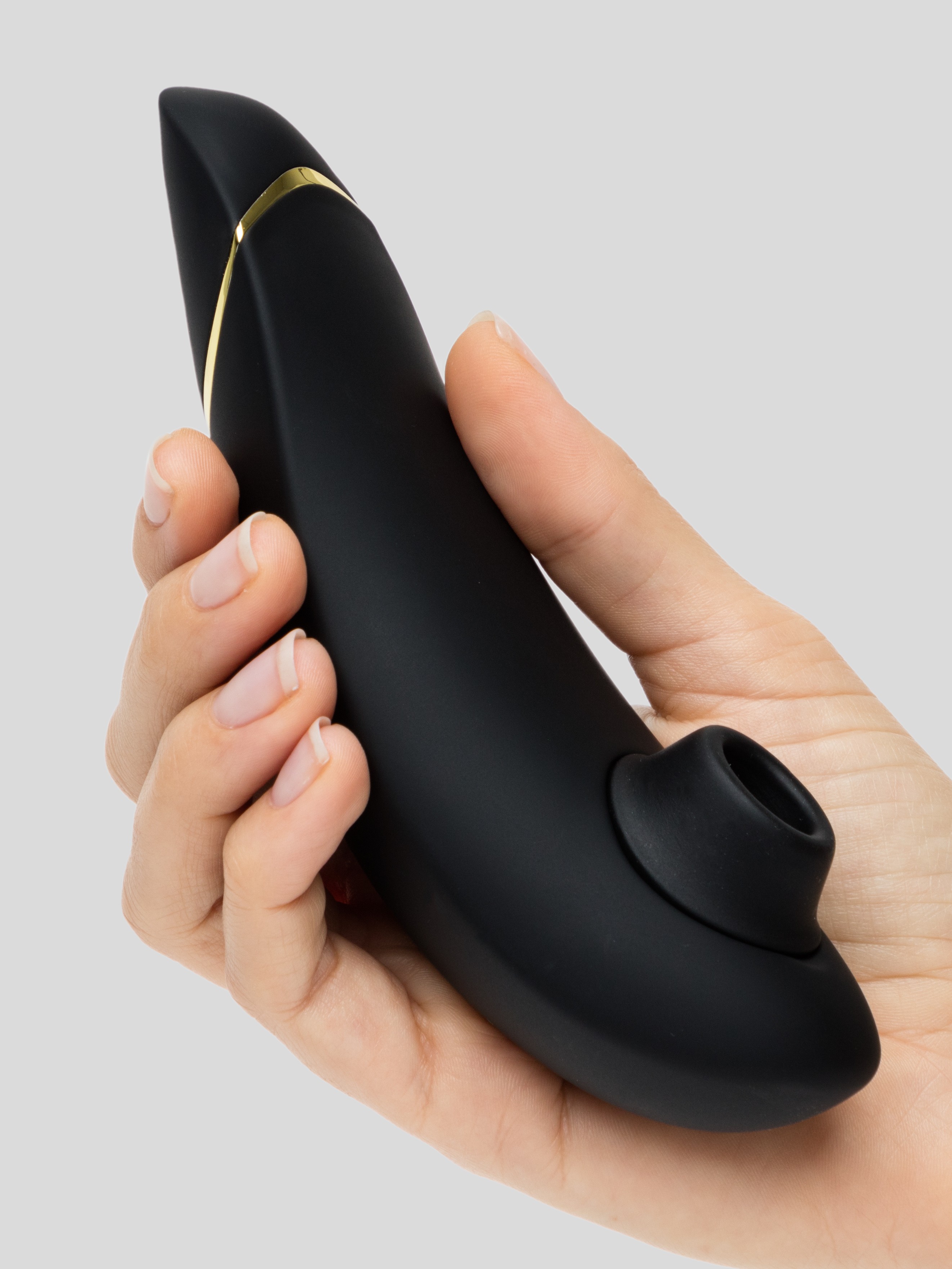 Womanizer Premium 2 Rechargeable Smart Silence Clitoral Suction Stimulator, Black, hi-res