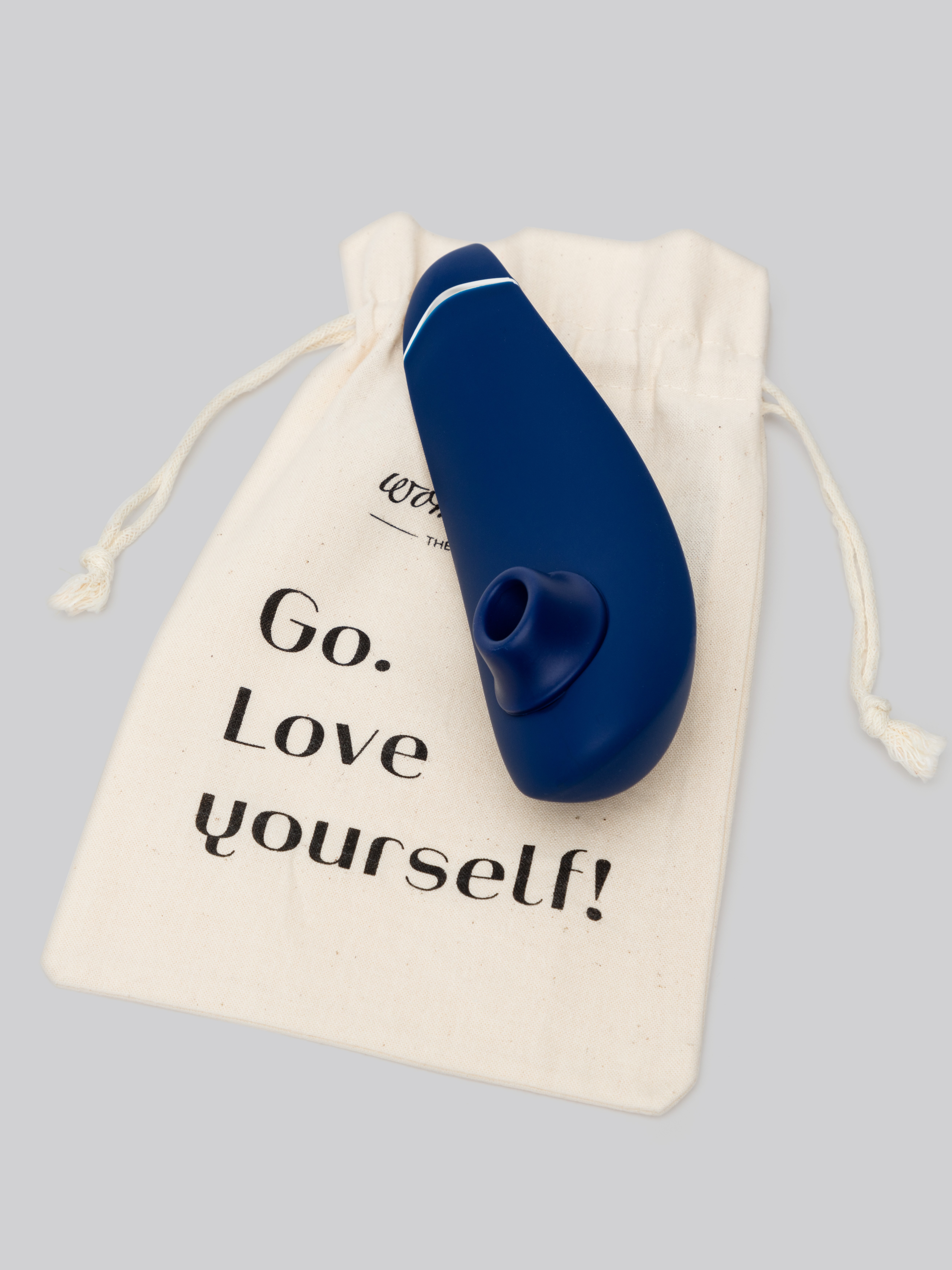 Womanizer Premium 2 Rechargeable Smart Silence Clitoral Suction Stimulator, Blue, hi-res