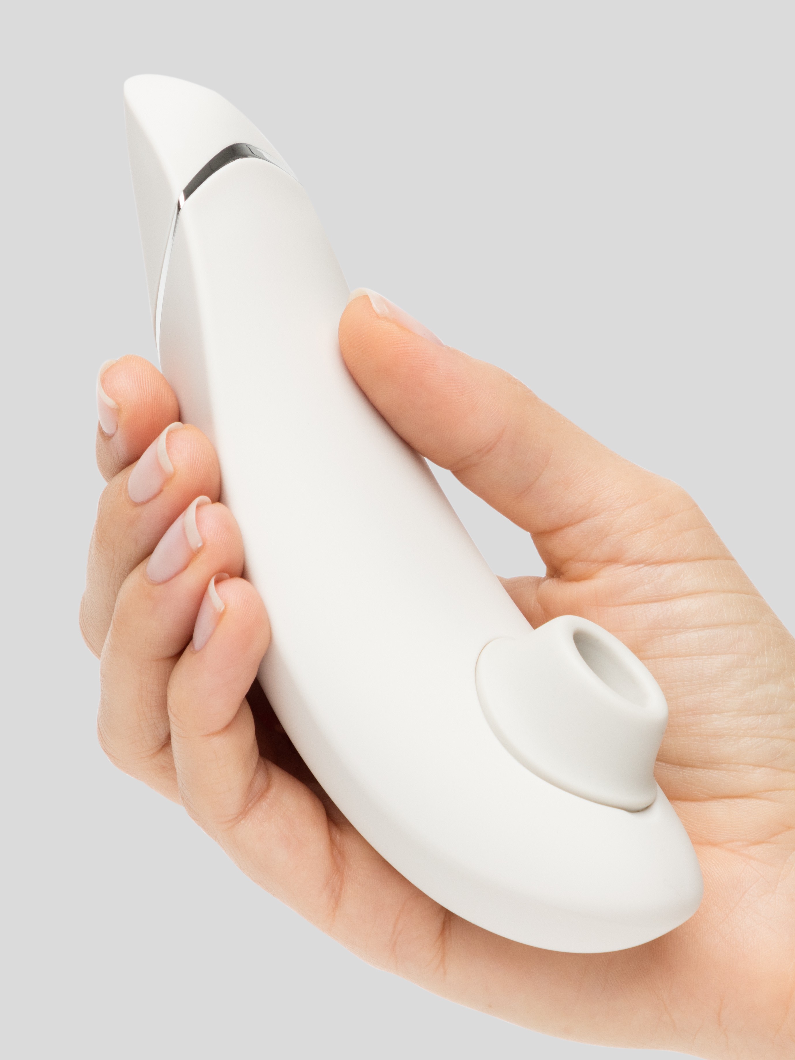 Womanizer Premium 2 Rechargeable Smart Silence Clitoral Suction Stimulator, Grey, hi-res