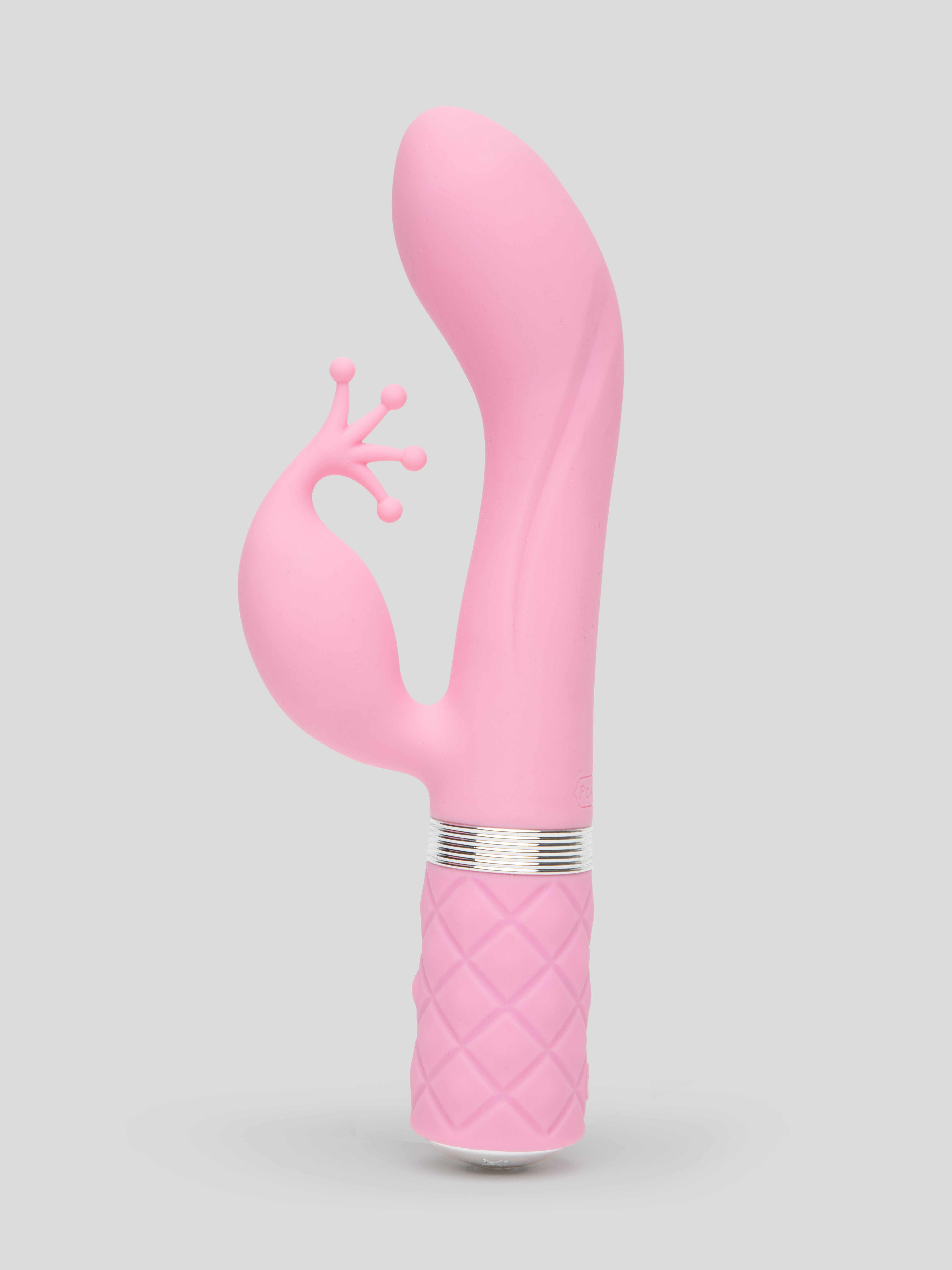 Pillow Talk Kinky Rechargeable Rabbit Vibrator, Pink, hi-res