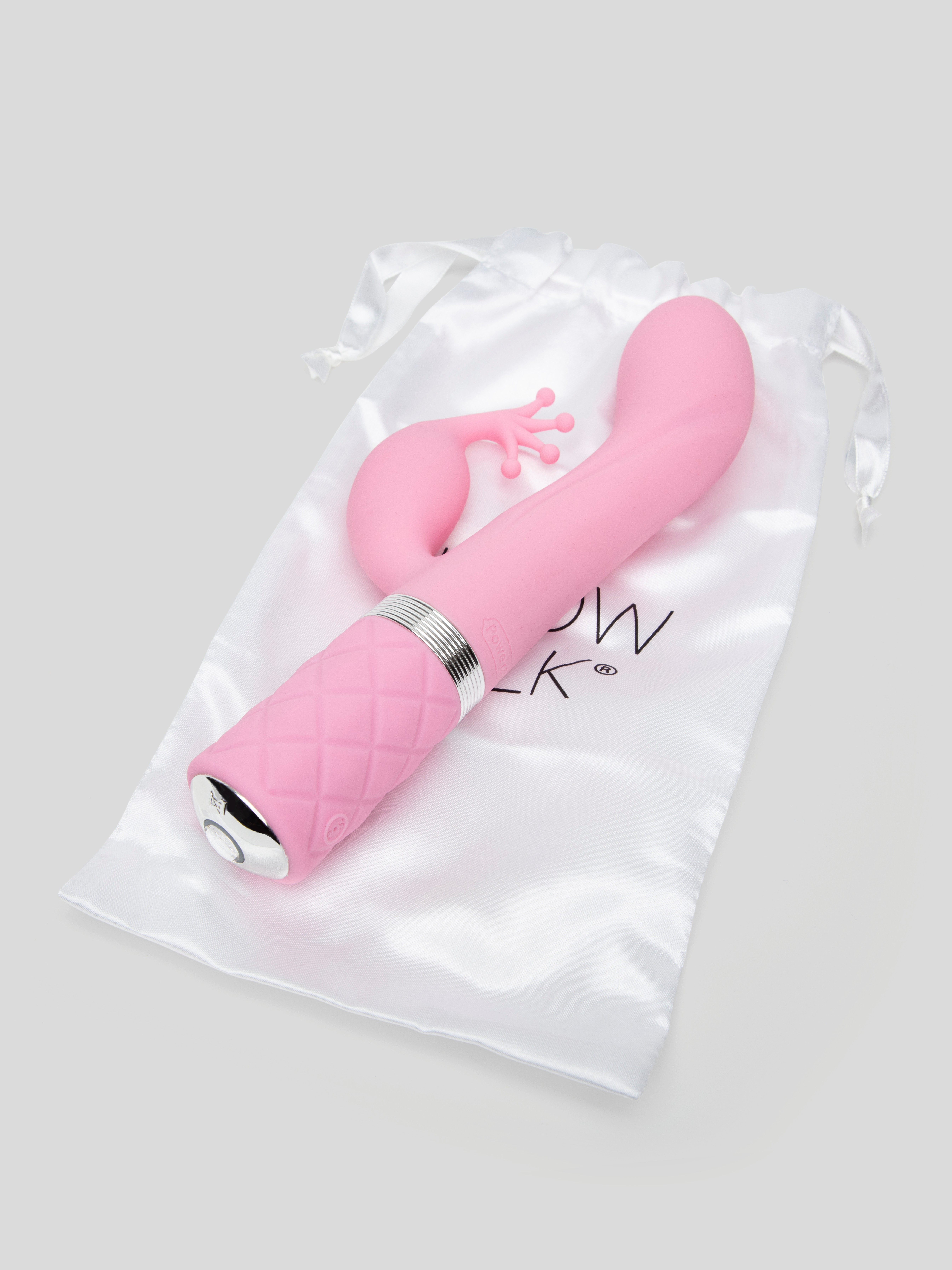 Pillow Talk Kinky Rechargeable Rabbit Vibrator, Pink, hi-res