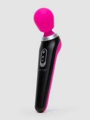 Palm Power Extreme Silicone Rechargeable Magic Wand Vibrator, Pink, hi-res
