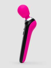 Palm Power Extreme Silicone Rechargeable Magic Wand Vibrator, Pink, hi-res
