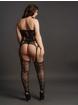 Le Desir Halterneck Lace Suspender Bodystocking, Black, hi-res