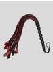 Sportsheets Saffron Faux Leather Braided Flogger, Red, hi-res