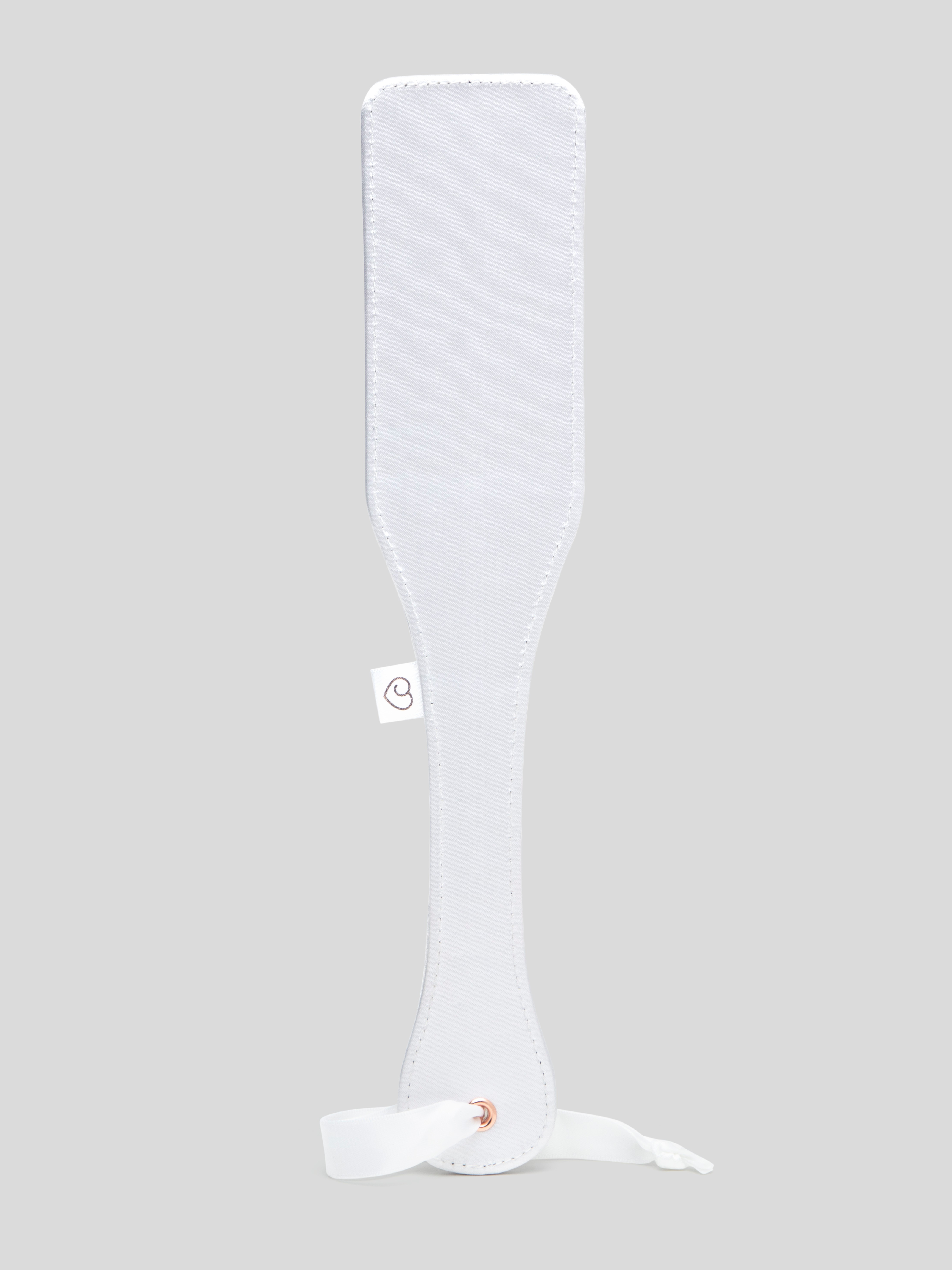 Bondage Boutique Wedding Night Lace and Satin Spanking Paddle, White, hi-res