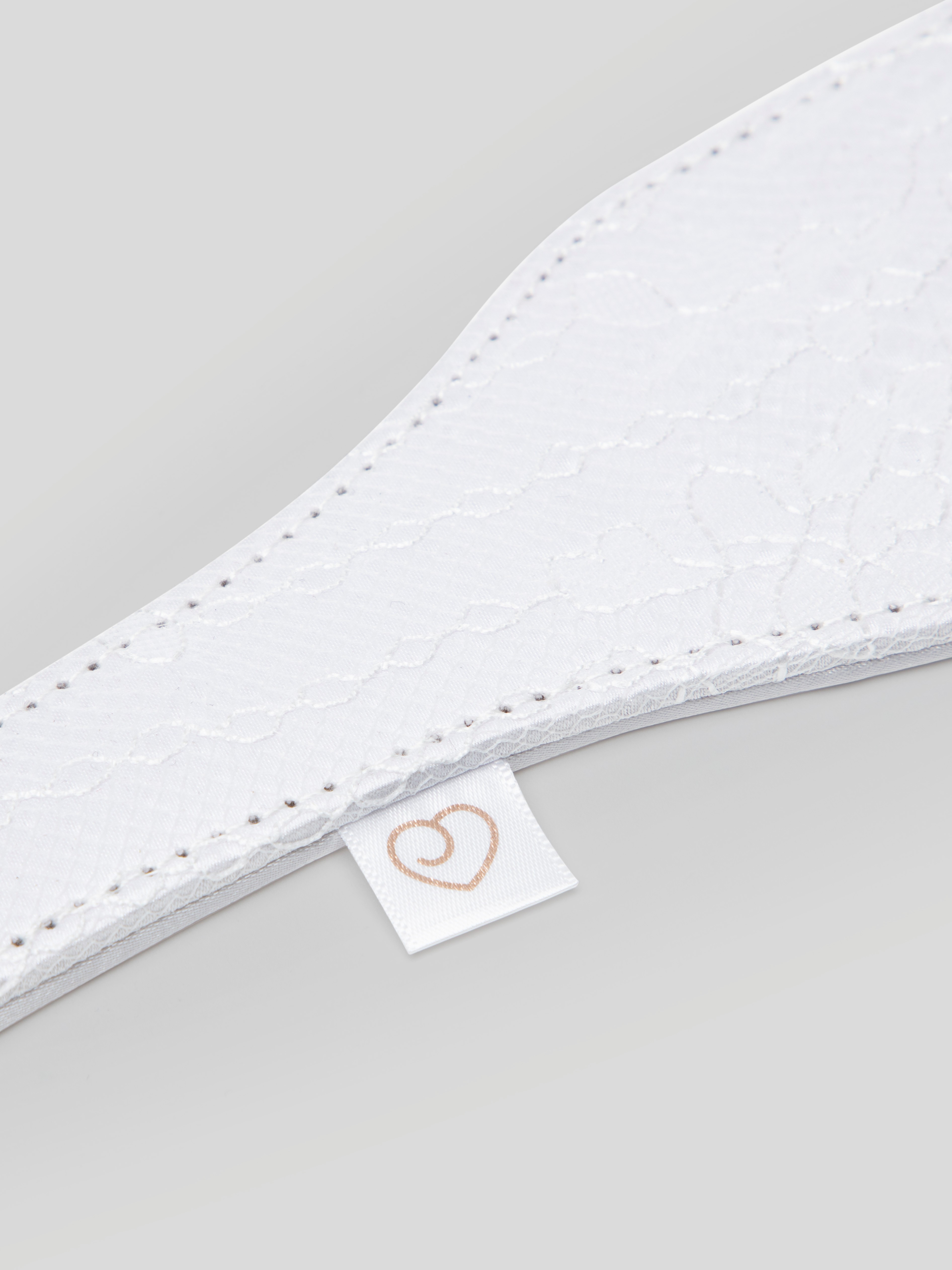Bondage Boutique Wedding Night Lace and Satin Spanking Paddle, White, hi-res