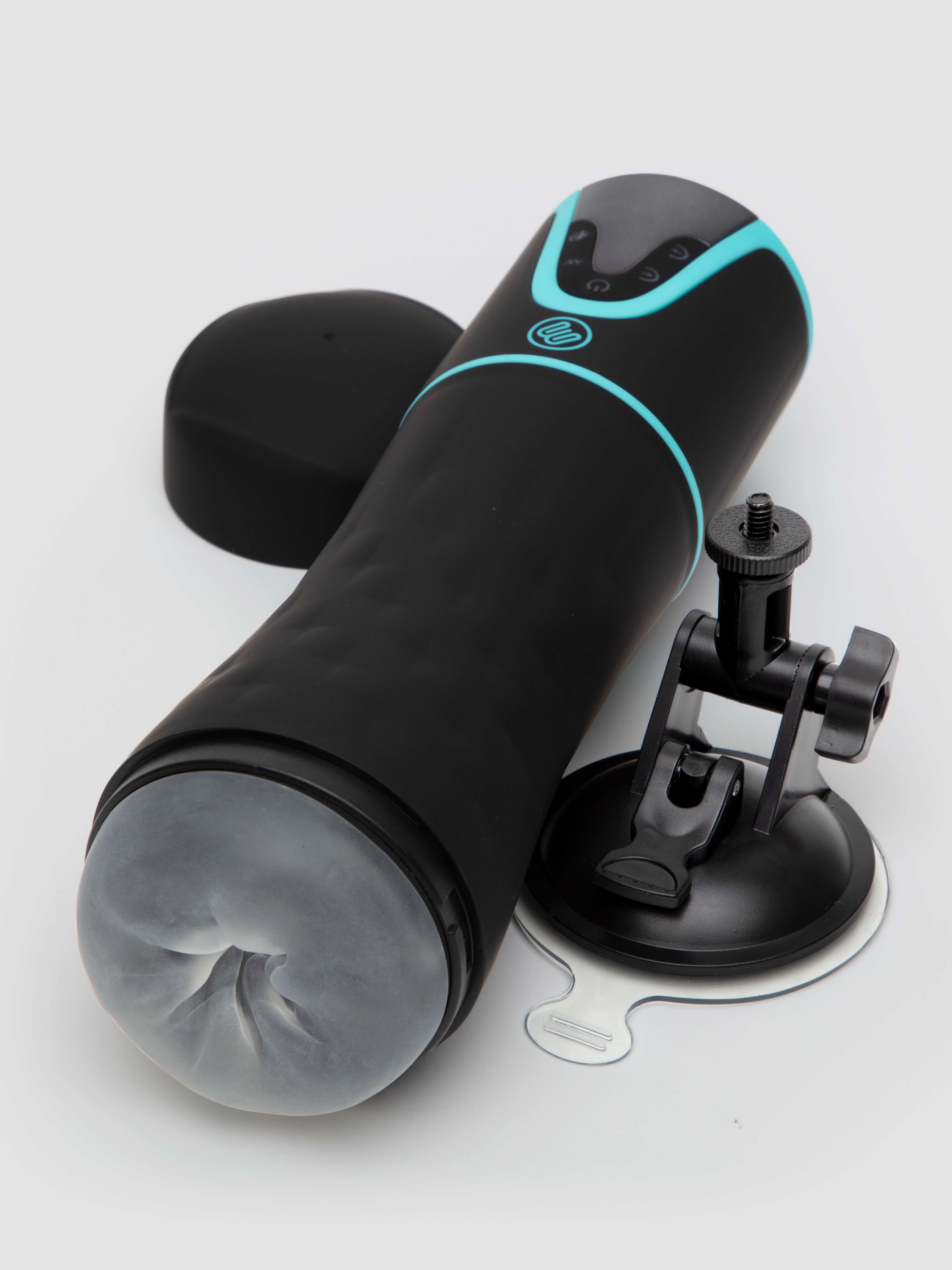 Blowmotion Hands-Free Real Feel Suction Male Masturbator, Black, hi-res