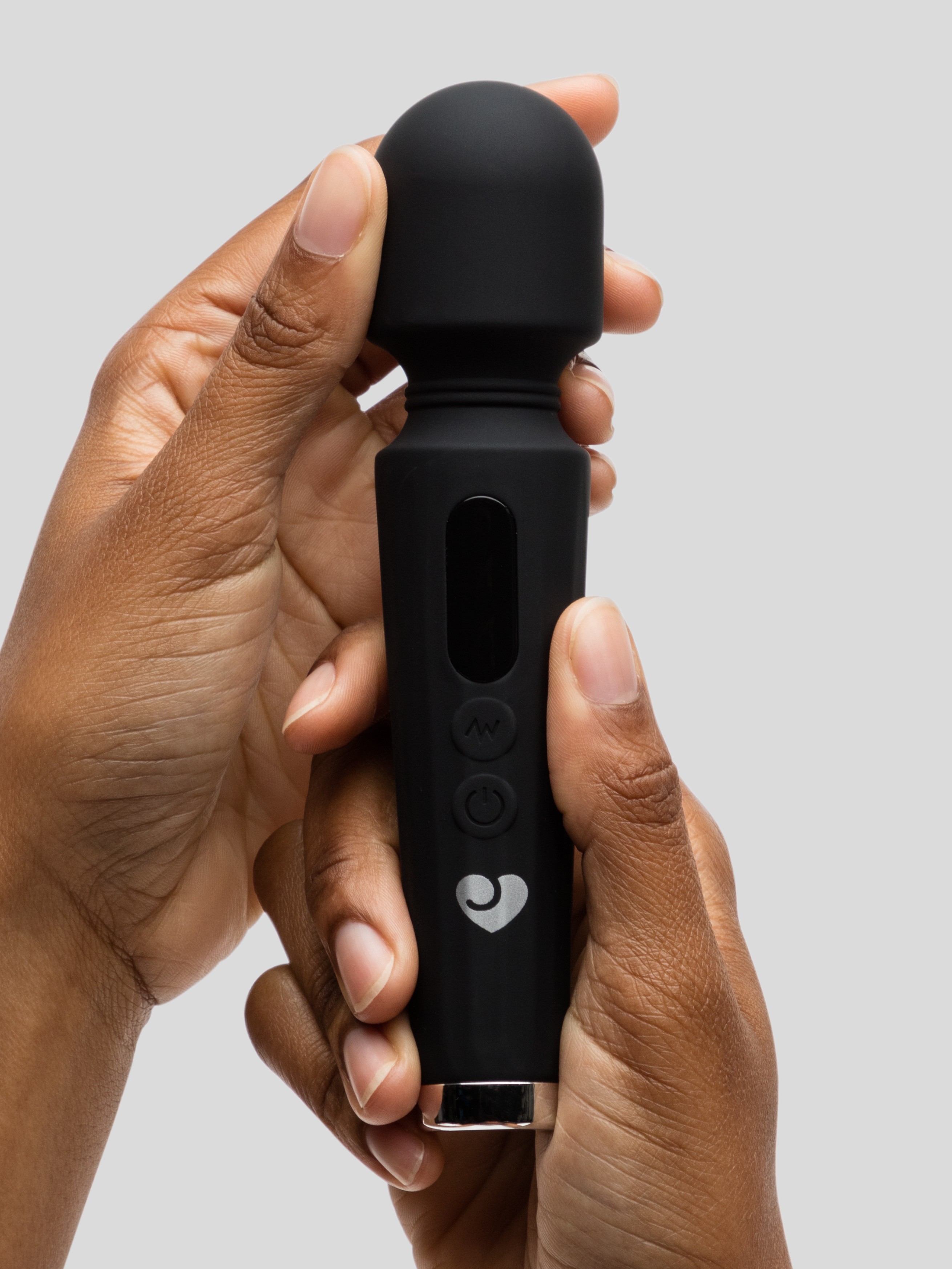 Image of Lovehoney Power Play Rechargeable Mini Wand Vibrator - Black