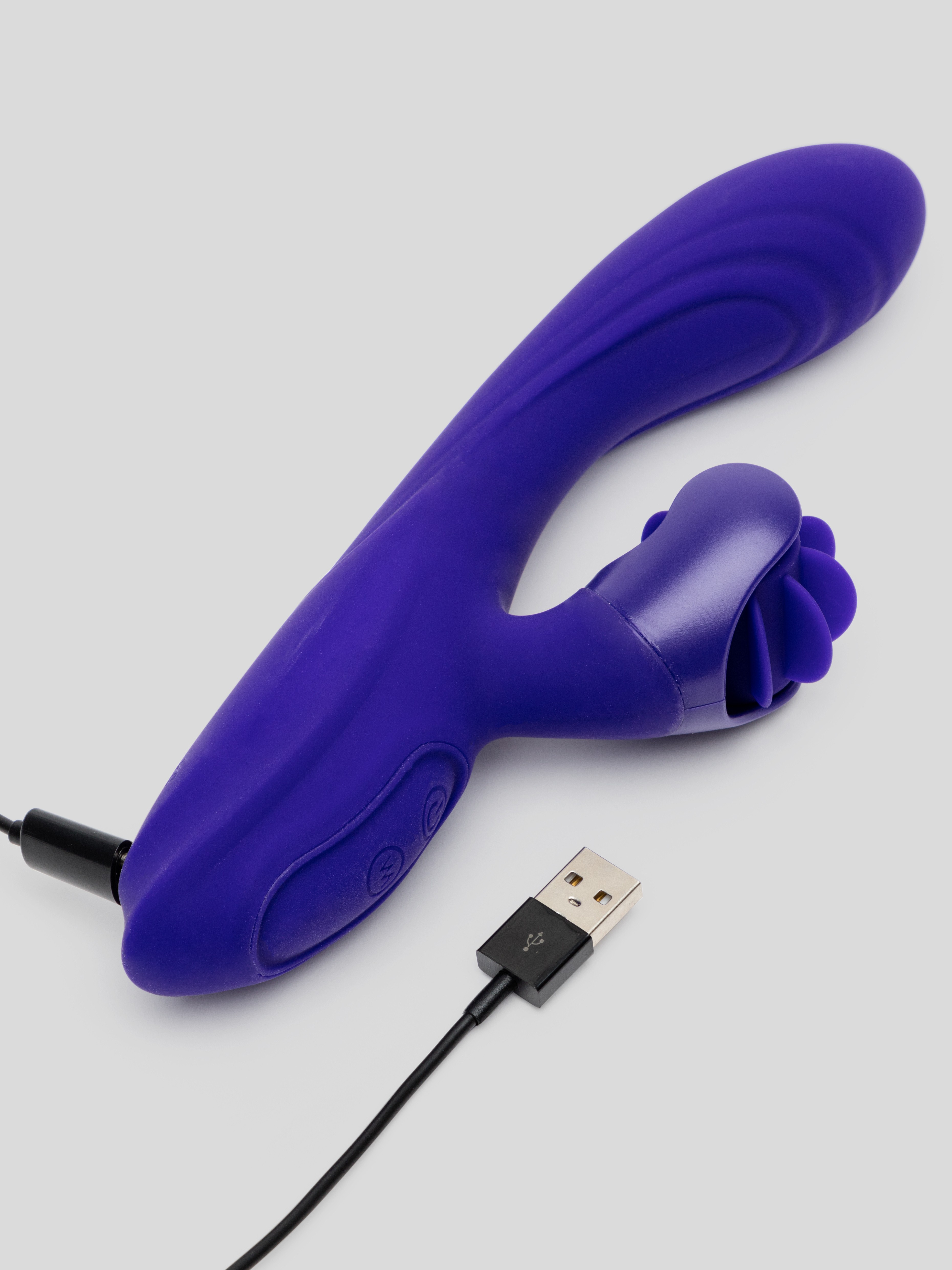 Lovehoney Whirl Power Rechargeable Silicone Rotating Rabbit Vibrator , Purple, hi-res