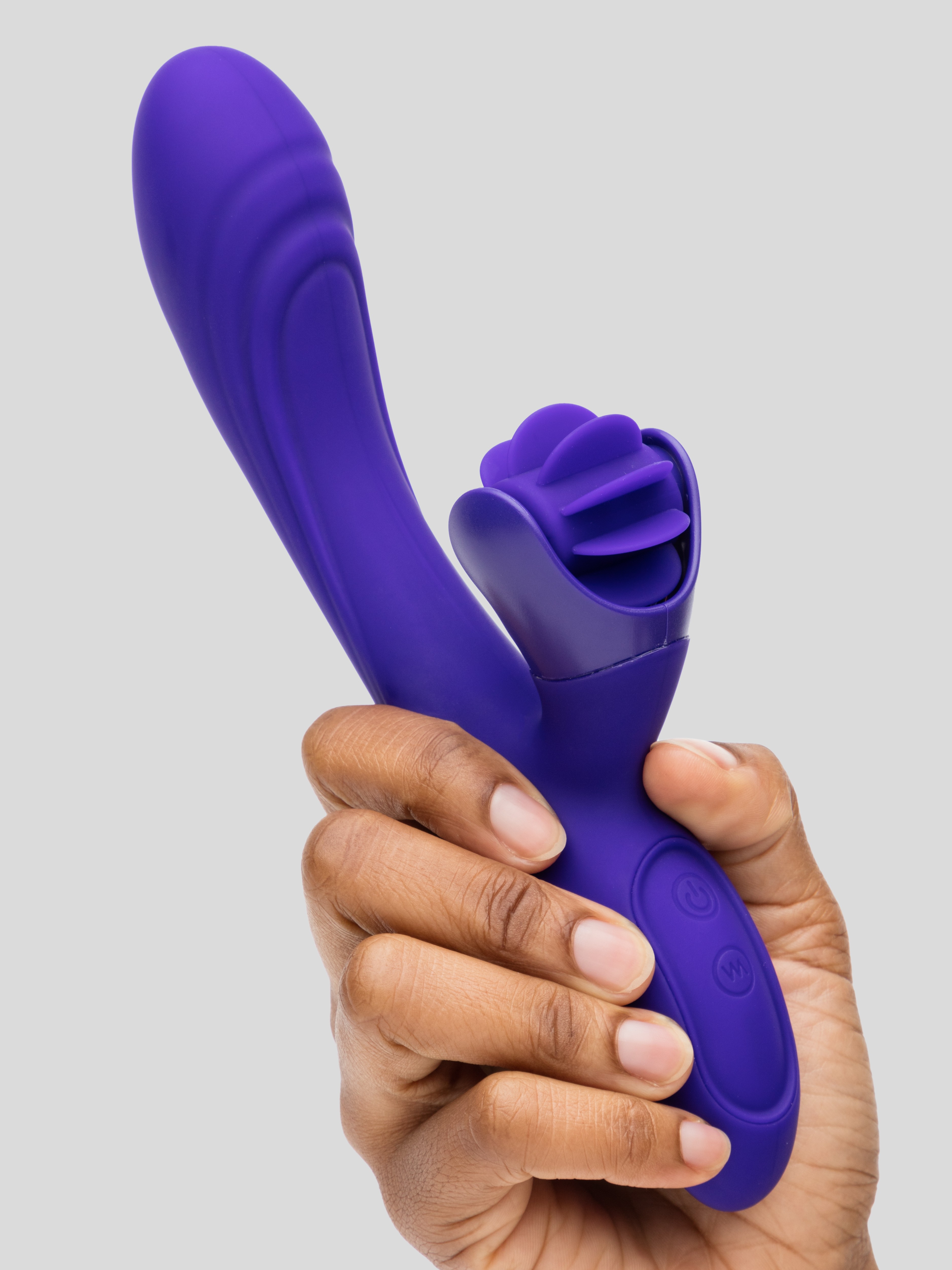 Lovehoney Whirl Power Rechargeable Silicone Rotating Rabbit Vibrator , Purple, hi-res