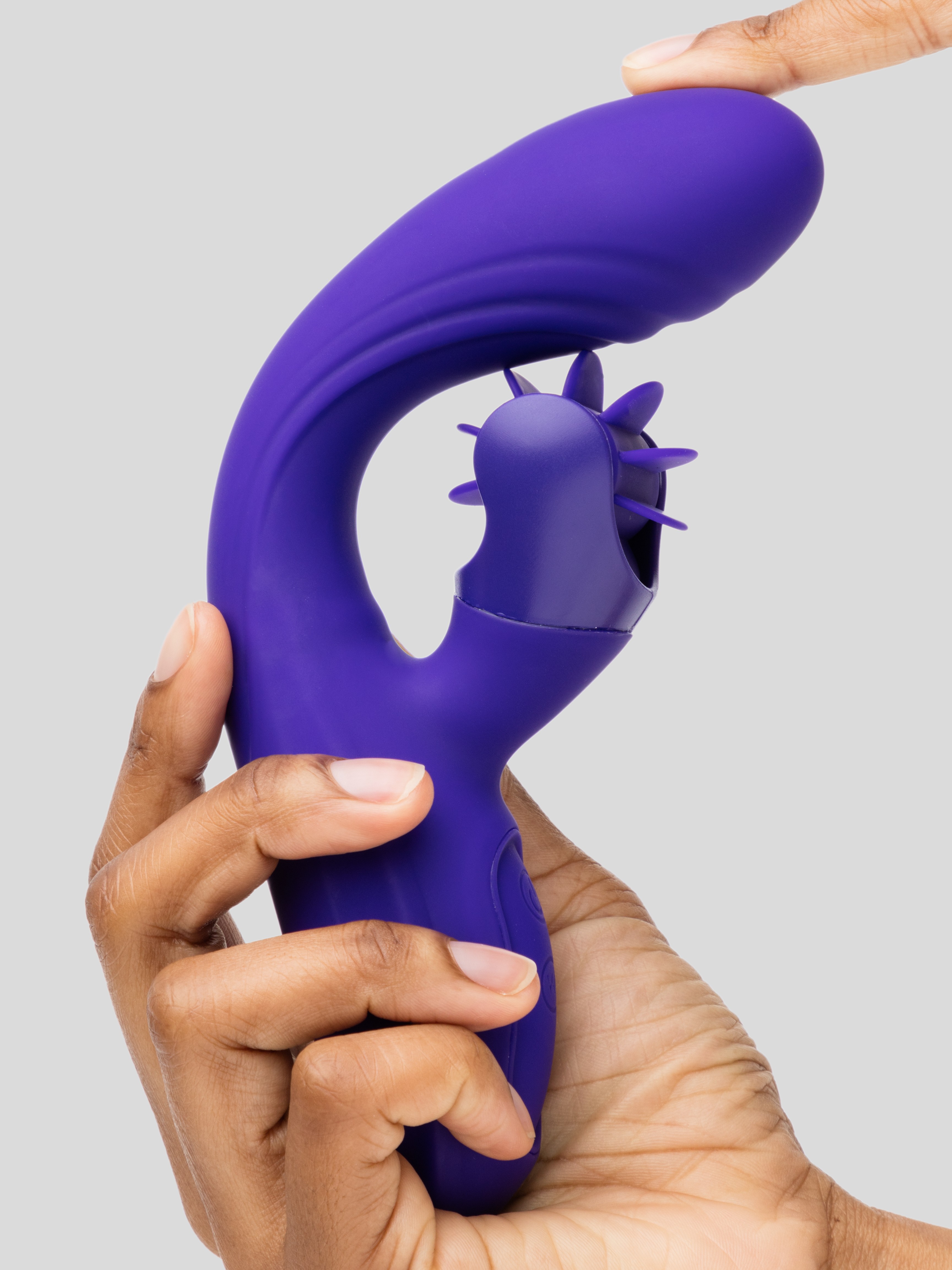 Lovehoney Whirl Power Rechargeable Silicone Rotating Rabbit Vibrator , Purple, hi-res
