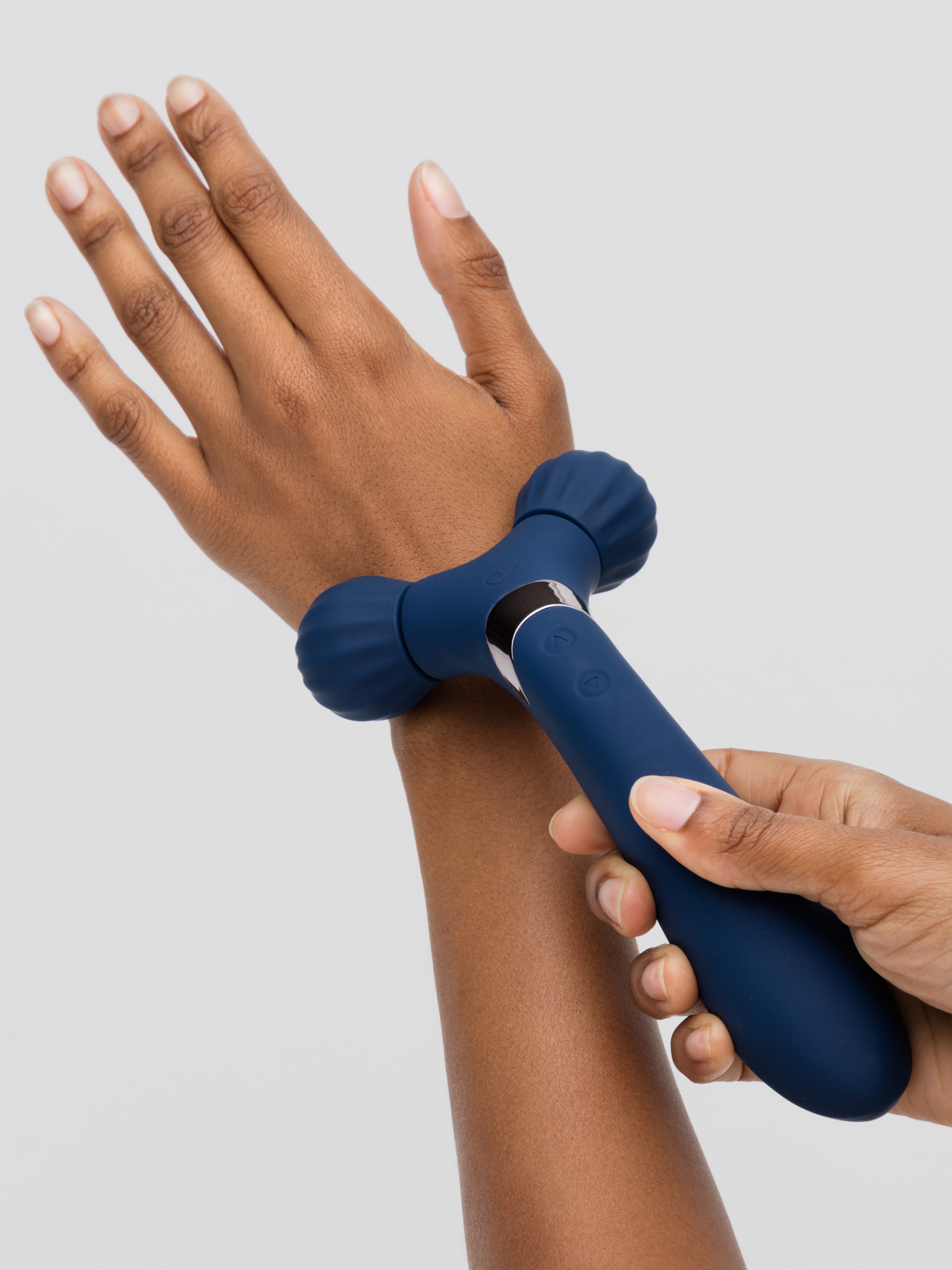 Lovehoney Joy Roller Rechargeable Double-Ended Vibrating Massager, Blue, hi-res