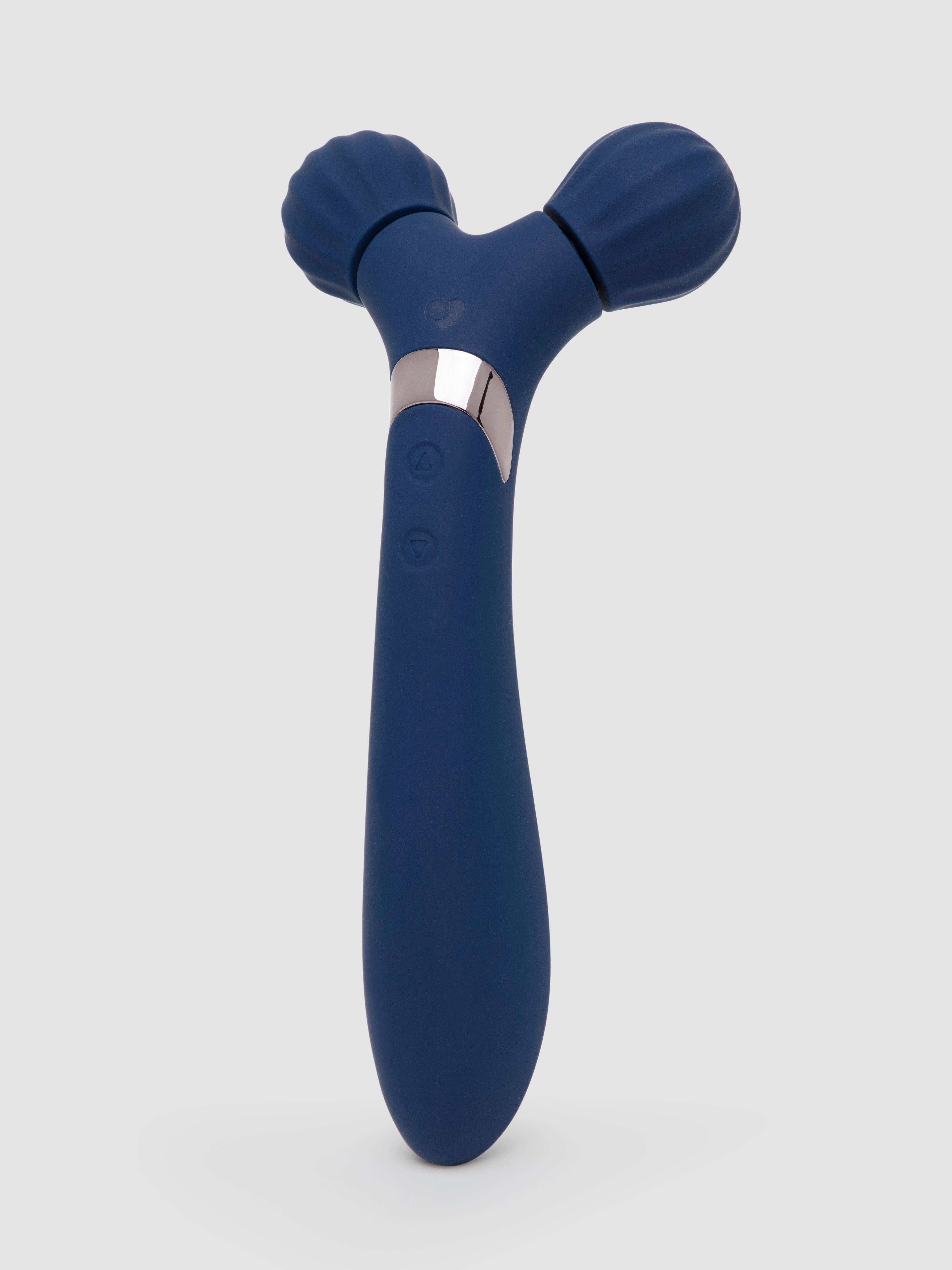 Lovehoney Joy Roller Rechargeable Double-Ended Vibrating Massager, Blue, hi-res