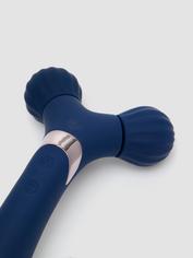 Lovehoney Joy Roller aufladbares vibrierendes Massagegerät mit zwei Enden, Blau, hi-res