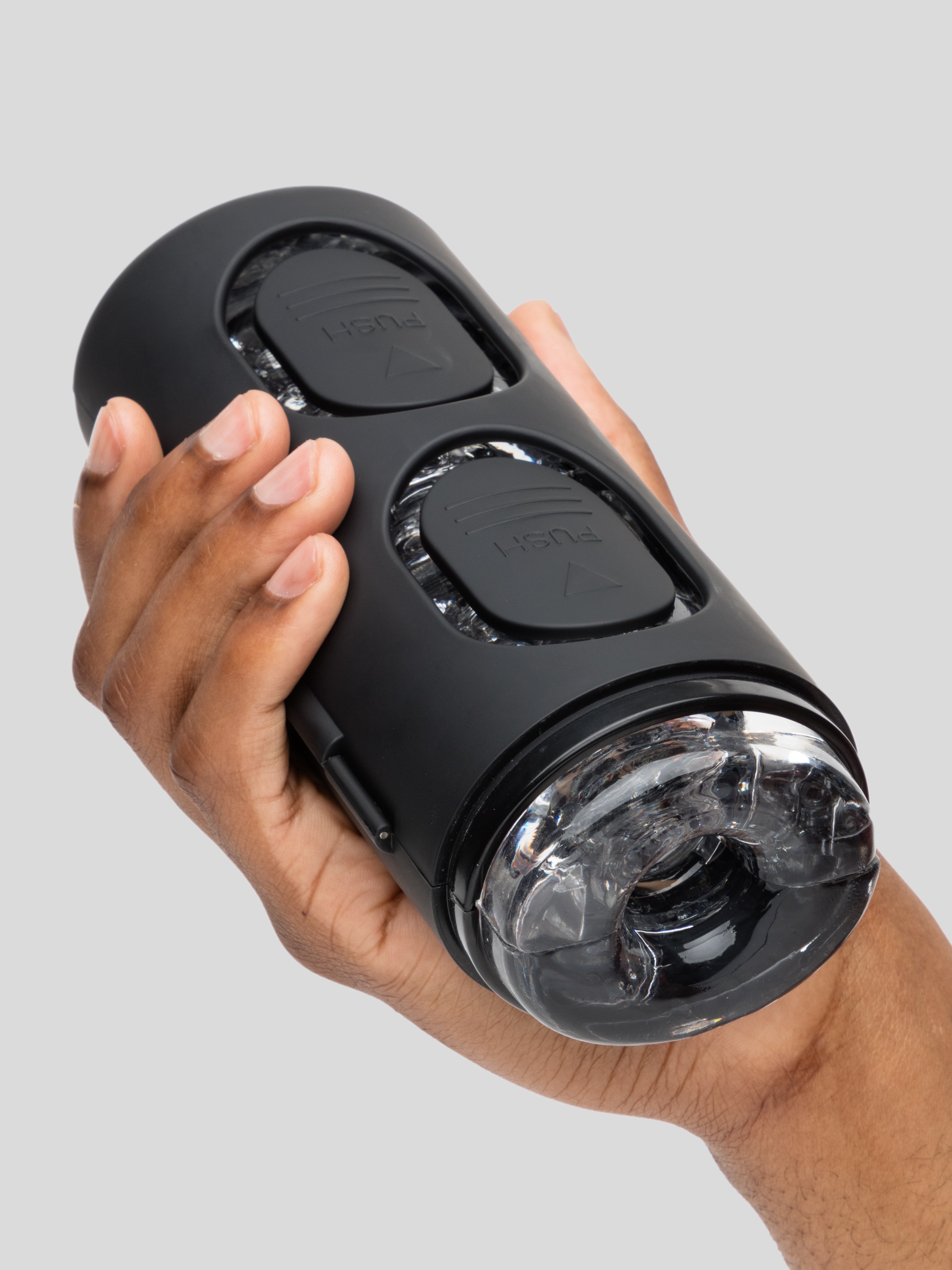 Blowmotion Squeezable Male Masturbator, Clear, hi-res