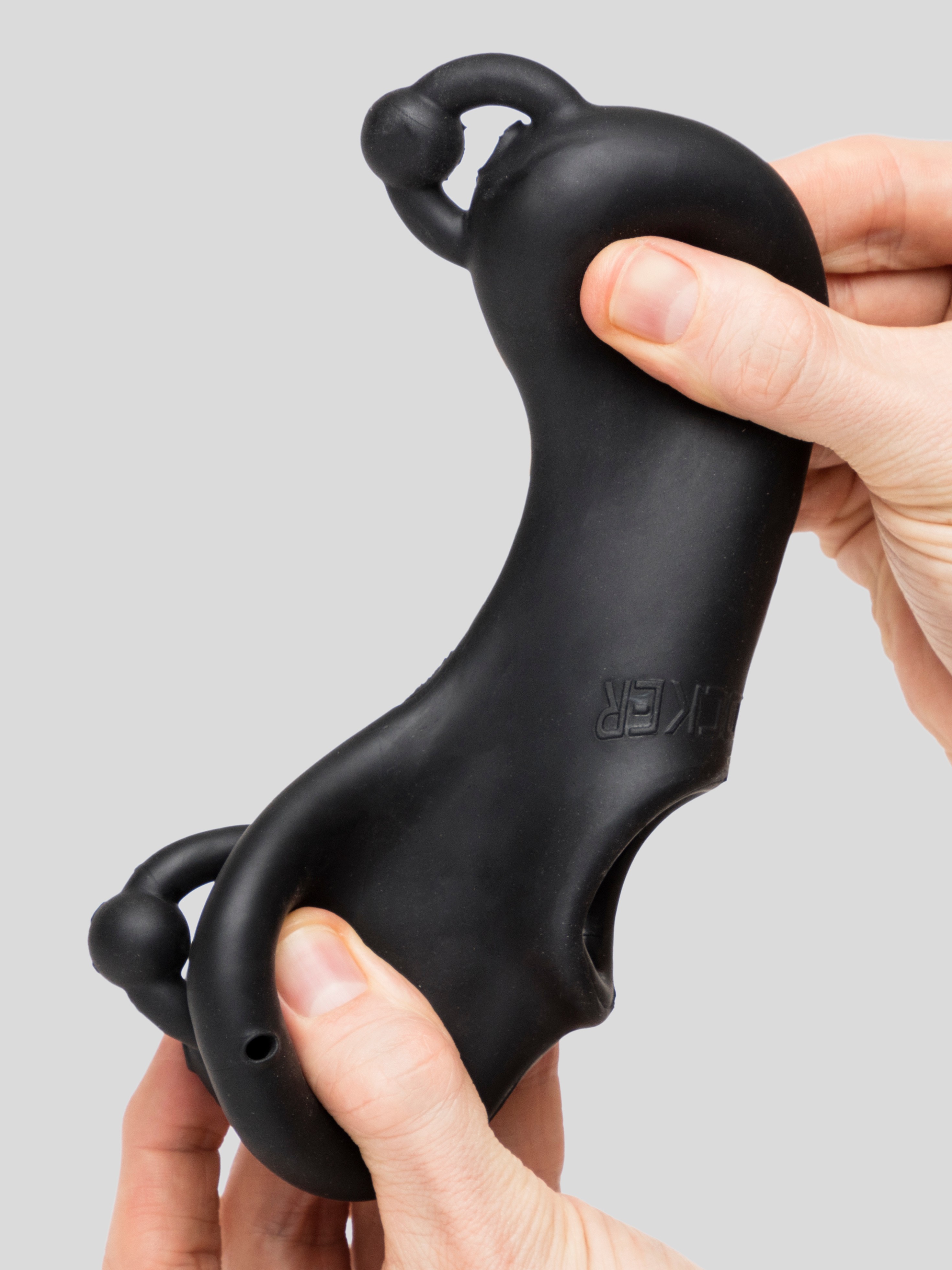 Oxballs Full Coverage Male Chastity Cage, Black, hi-res