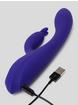 Lovehoney Heat Wave Warming Rechargeable G-Spot Rabbit Vibrator , Purple, hi-res