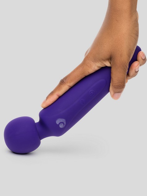 Lovehoney Ultra Violet Powerful Silicone Rechargeable Wand, Purple, hi-res