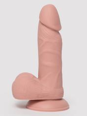 Lovehoney Quick Six Realistic 6-Inch Silicone Suction Cup Dildo with Balls, Flesh Pink, hi-res