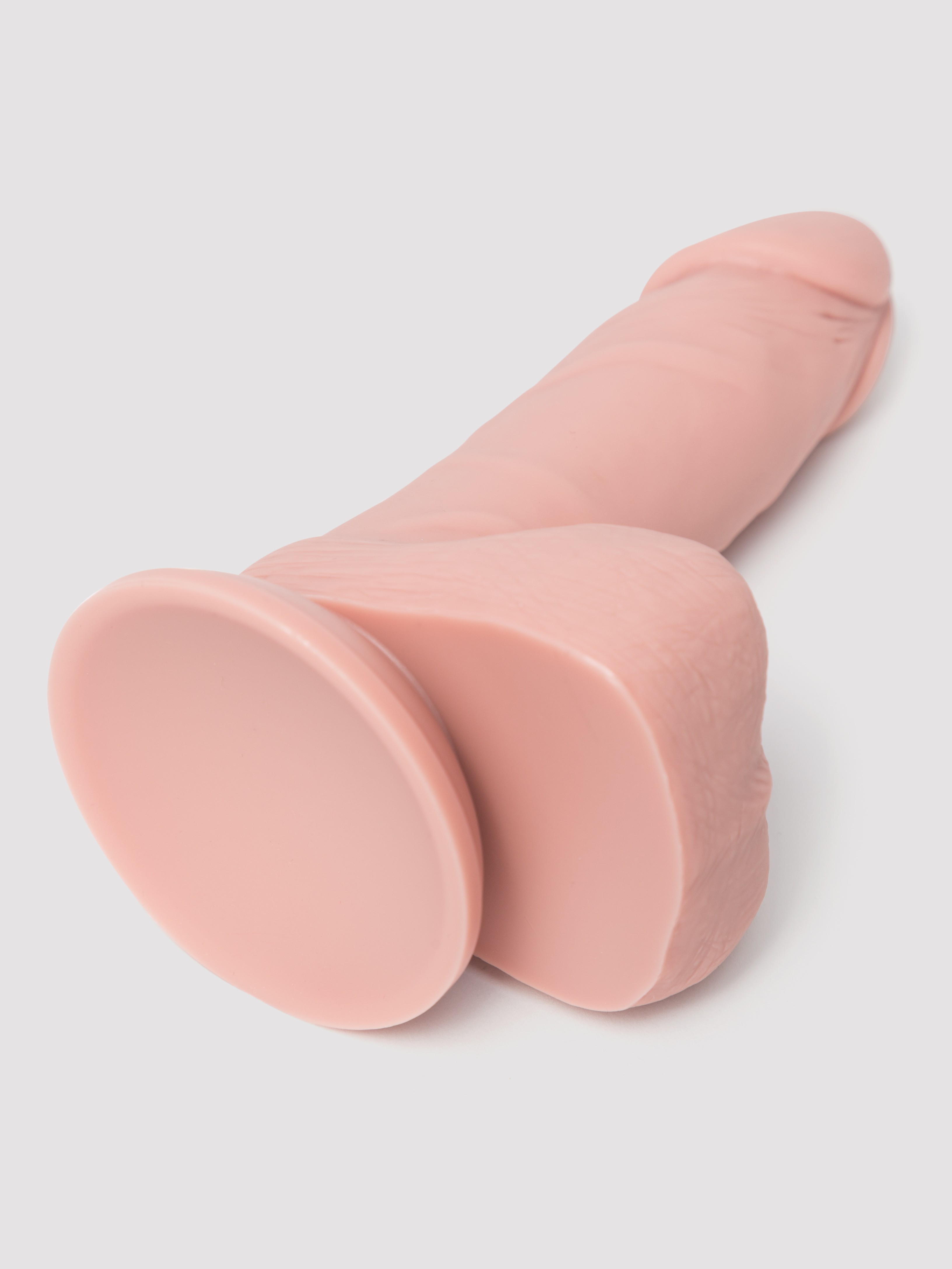 Lovehoney Quick Six Realistic 6-Inch Silicone Suction Cup Dildo with Balls, Flesh Pink, hi-res