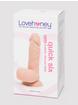 Lovehoney Quick Six realistischer 15 cm Silikon-Dildo mit Saugnapf und Hoden, Hautfarbe (pink), hi-res