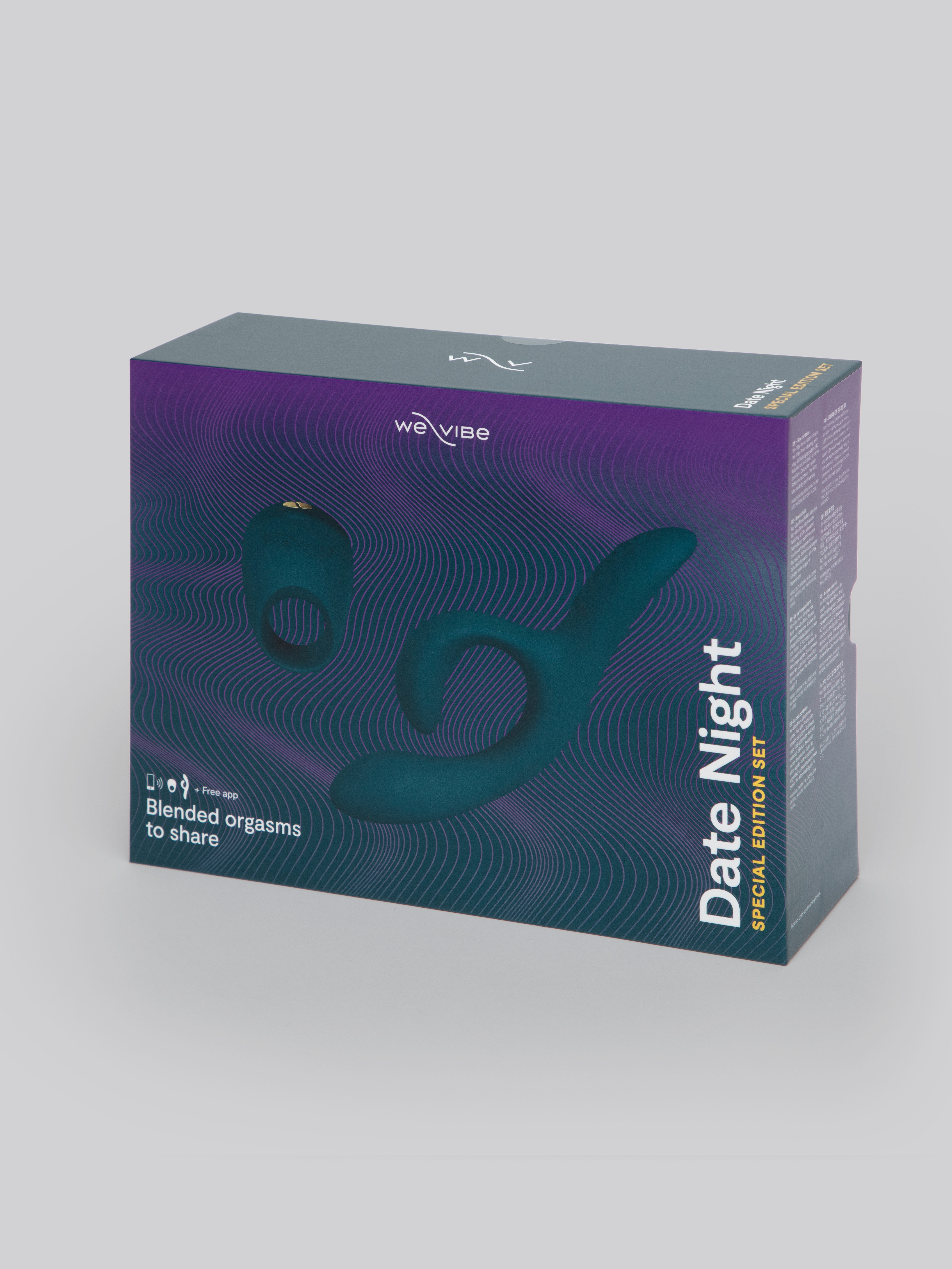 We-Vibe Date Night Special Edition App Controlled Couples Kit, Blue, hi-res