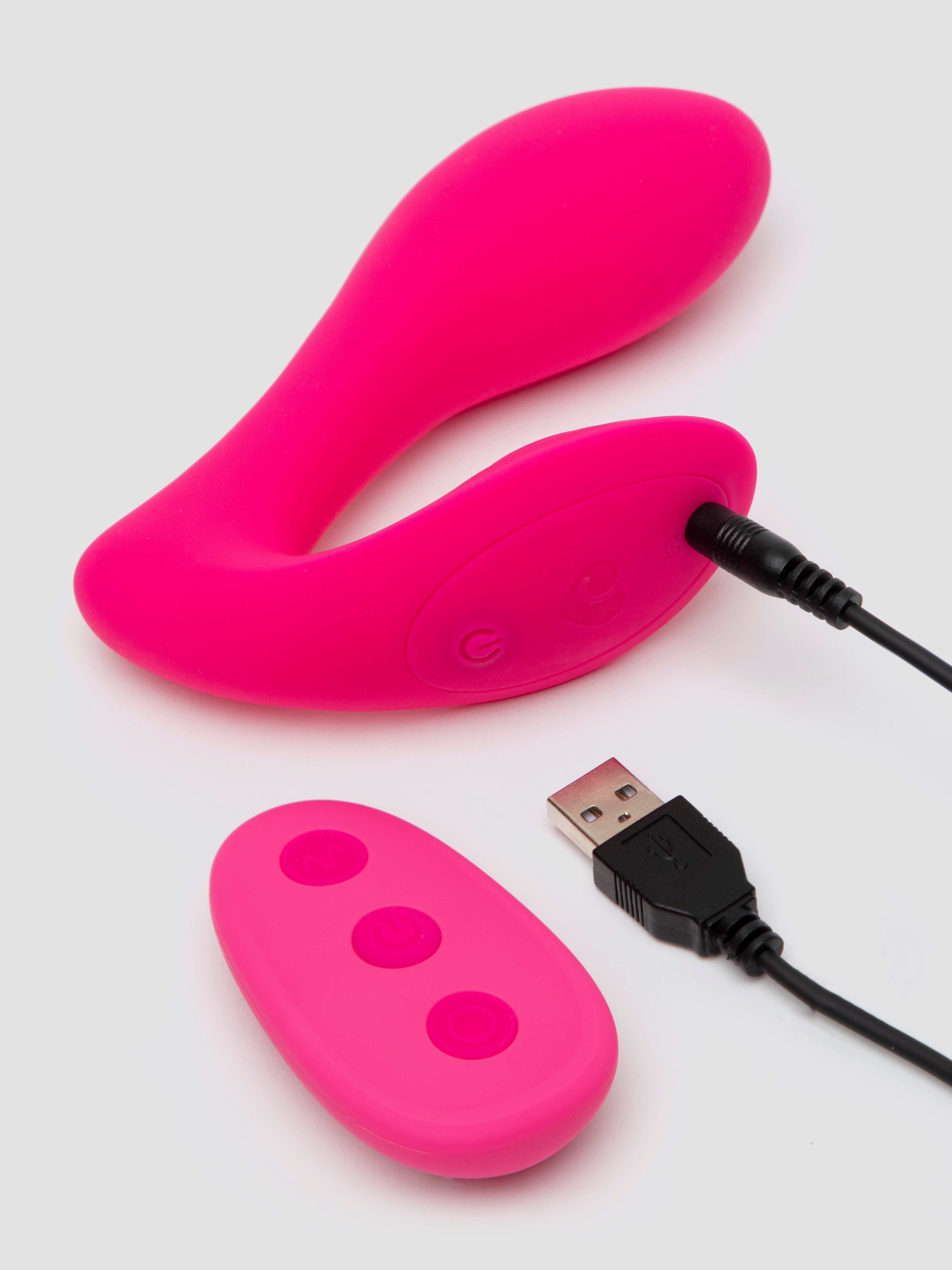 Lovehoney Double Act Remote Control G-Spot and Clitoral Vibrator, Pink, hi-res