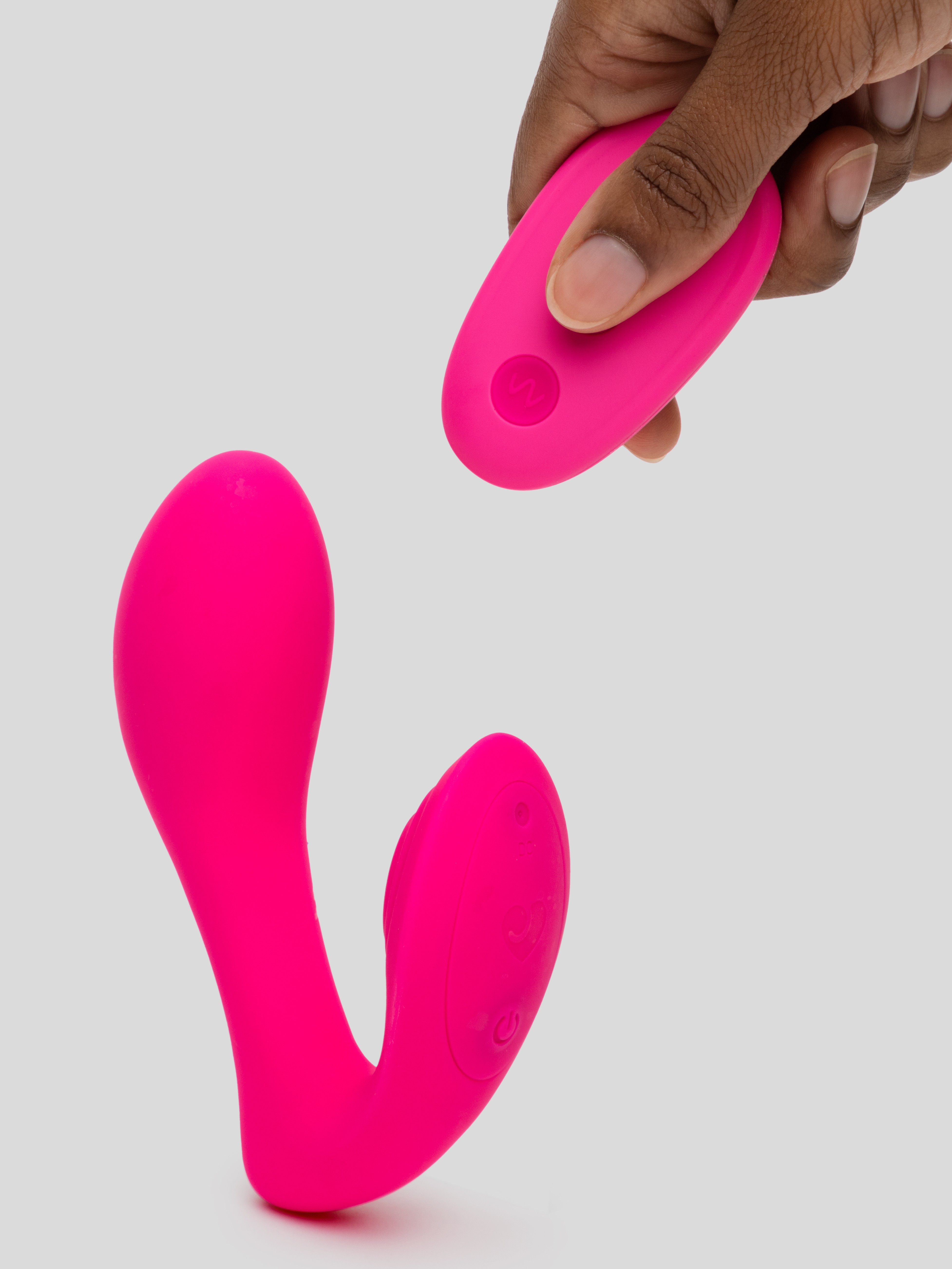 Lovehoney Double Act Remote Control G-Spot and Clitoral Vibrator, Pink, hi-res