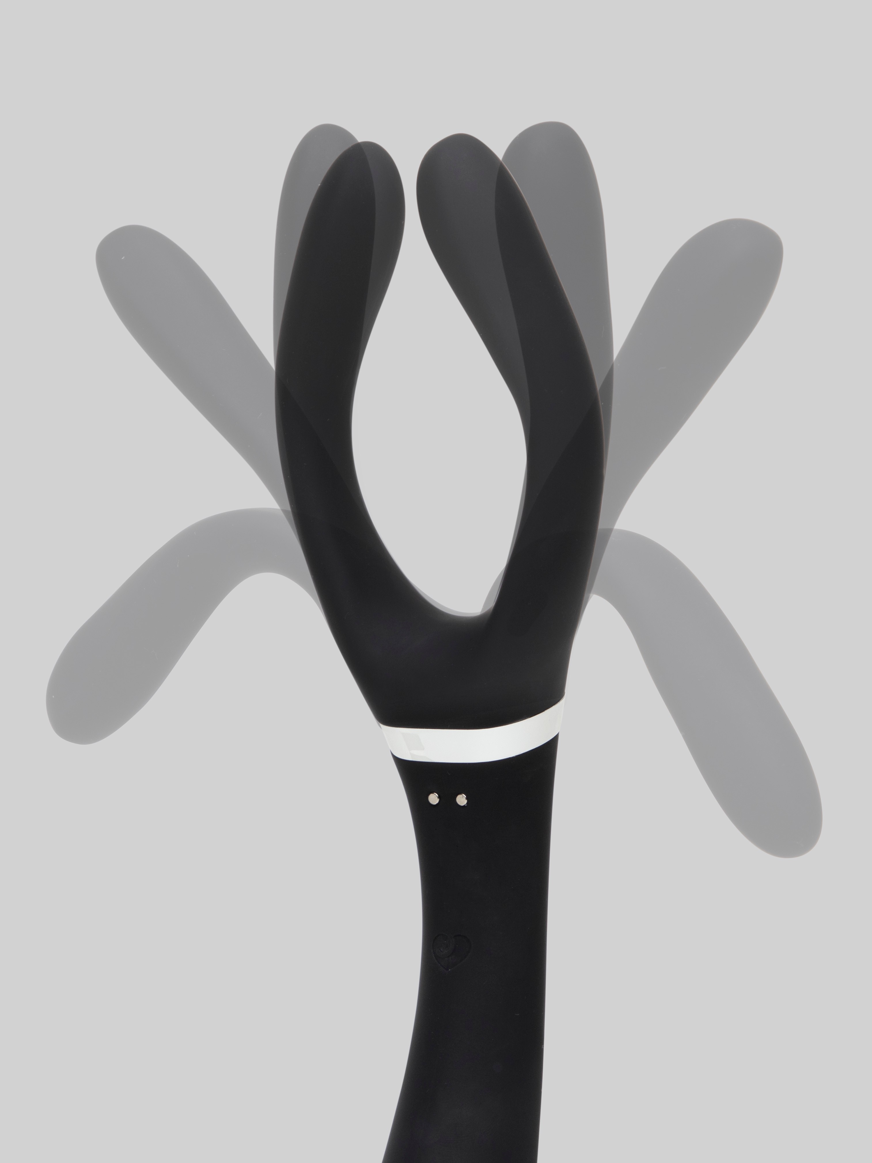 Lovehoney Bend Zone Rechargeable Posable Couple&rsquo;s Vibrator, Black, hi-res