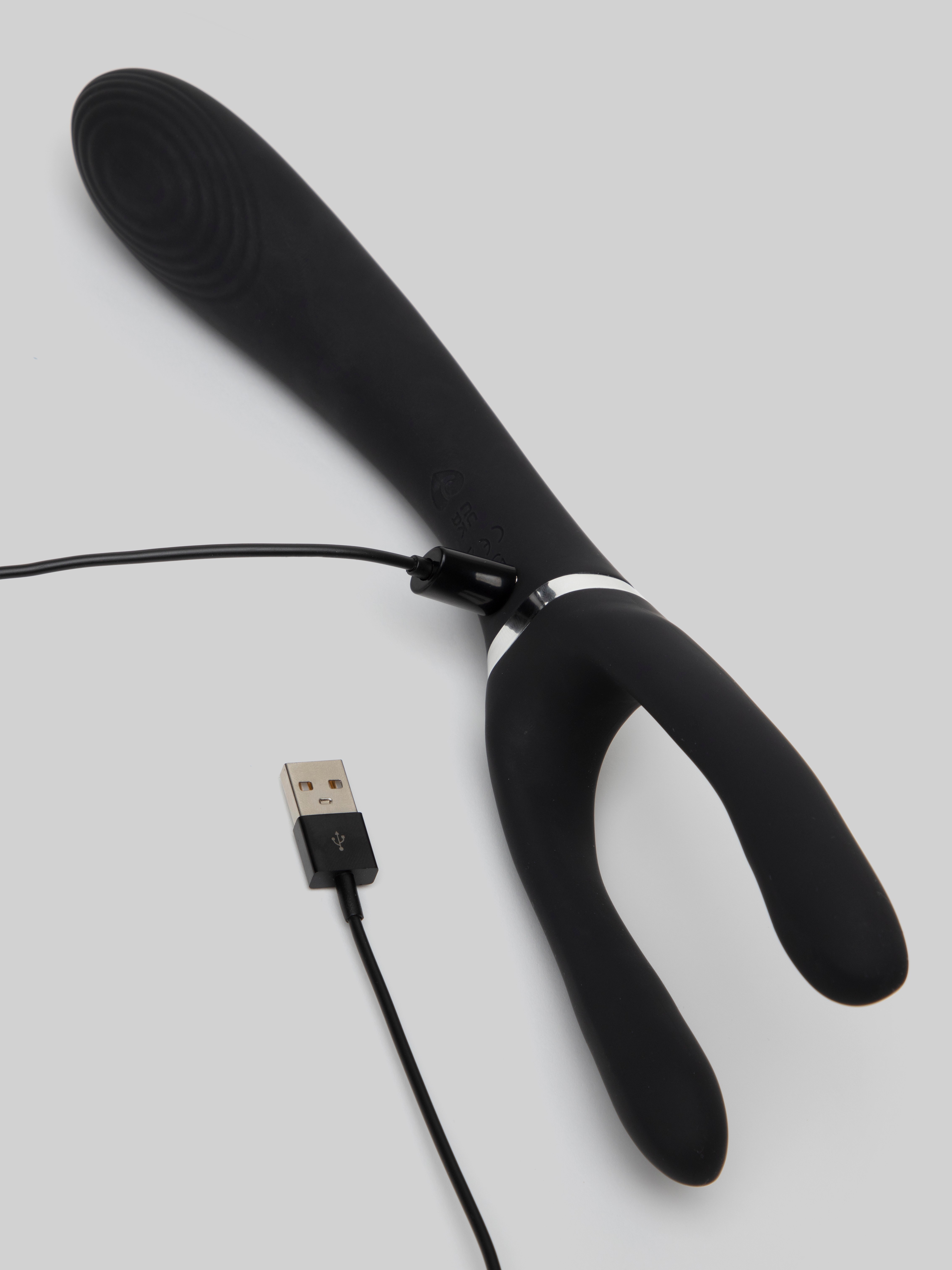 Lovehoney Bend Zone Rechargeable Posable Couple&rsquo;s Vibrator, Black, hi-res