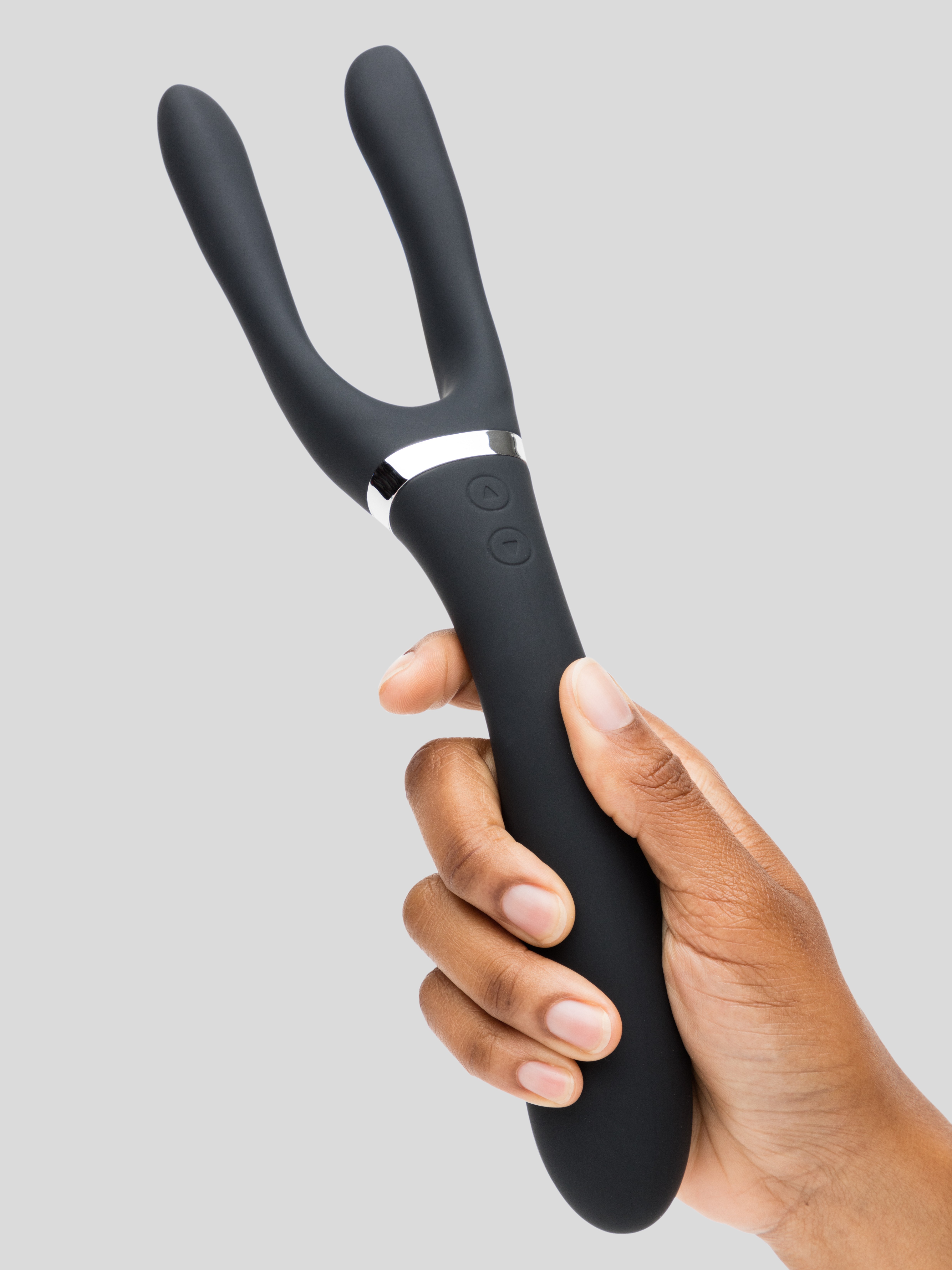 Lovehoney Bend Zone Rechargeable Posable Couple&rsquo;s Vibrator, Black, hi-res