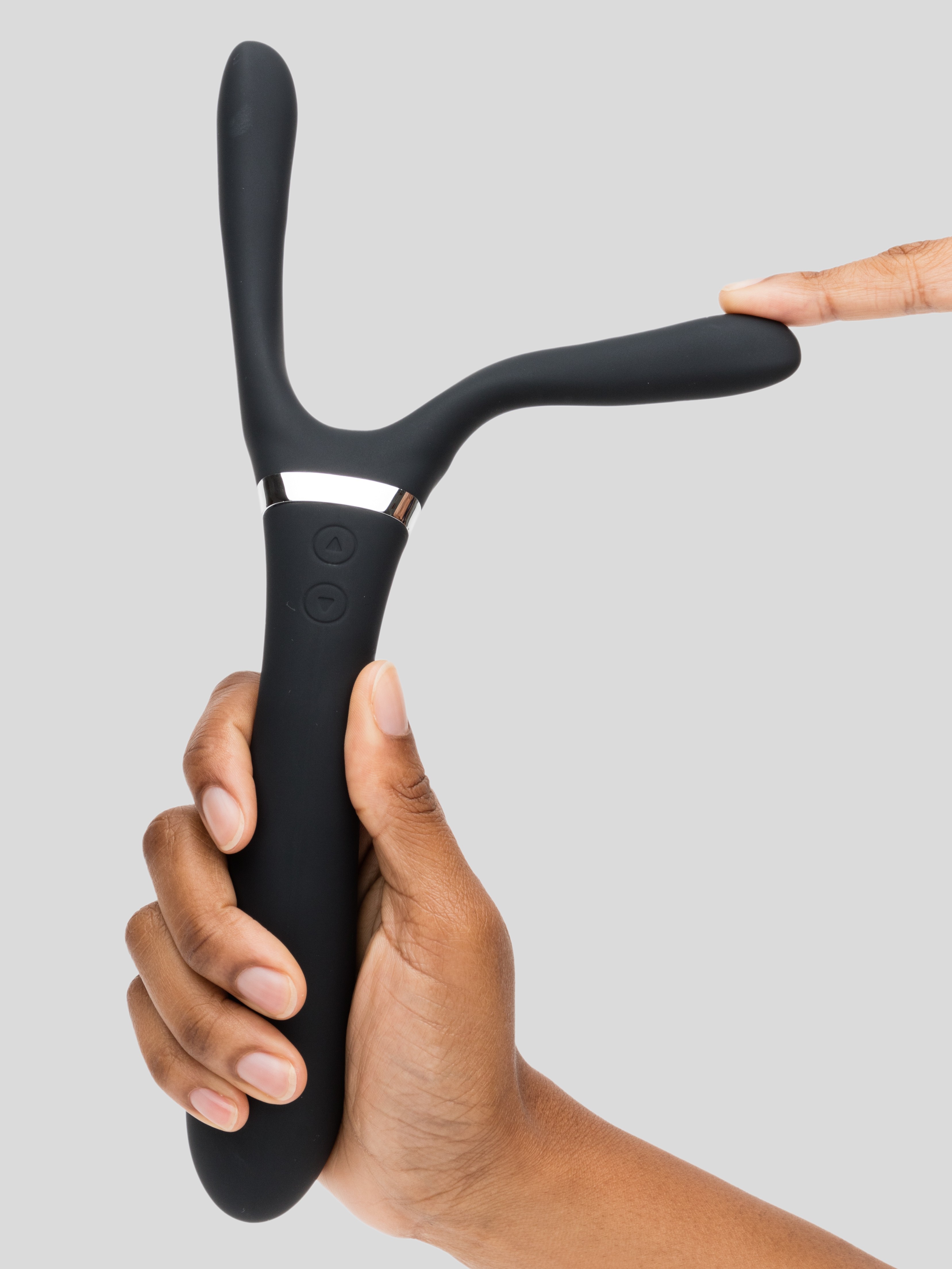 Lovehoney Bend Zone Rechargeable Posable Couple&rsquo;s Vibrator, Black, hi-res