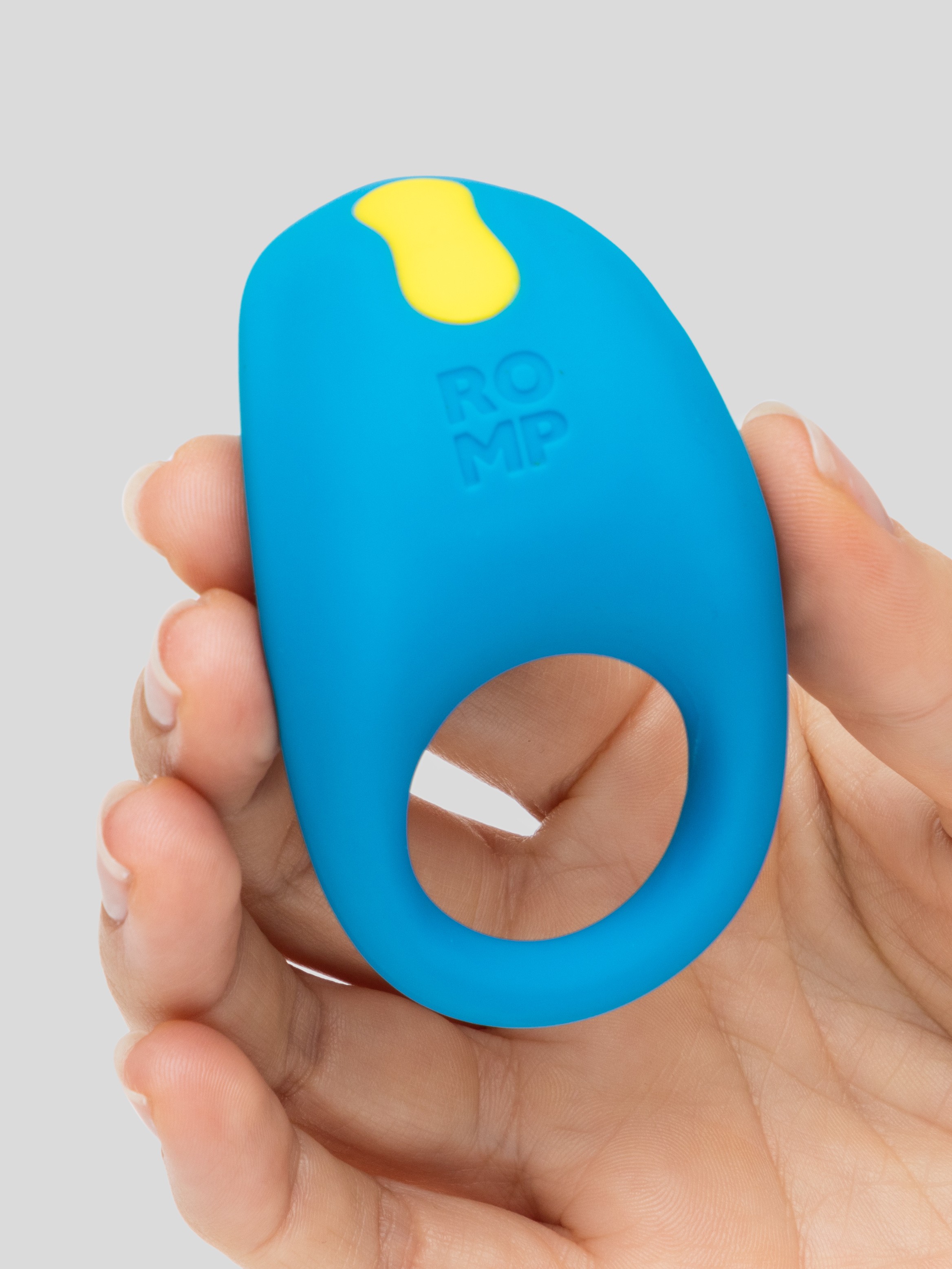 ROMP Juke Rechargeable Vibrating Cock Ring, Blue, hi-res