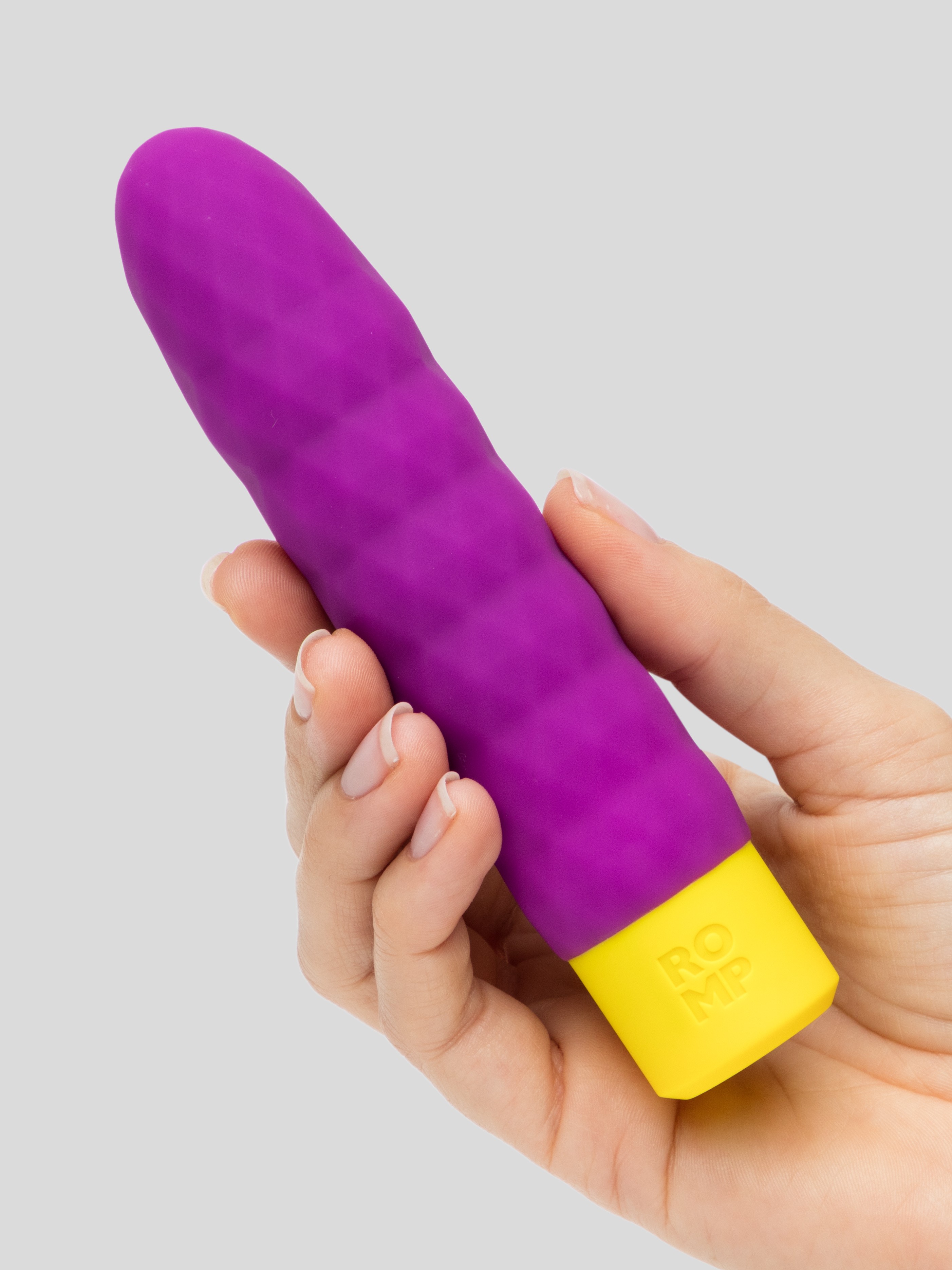 ROMP Beat Rechargeable Textured Mini Vibrator, Purple, hi-res
