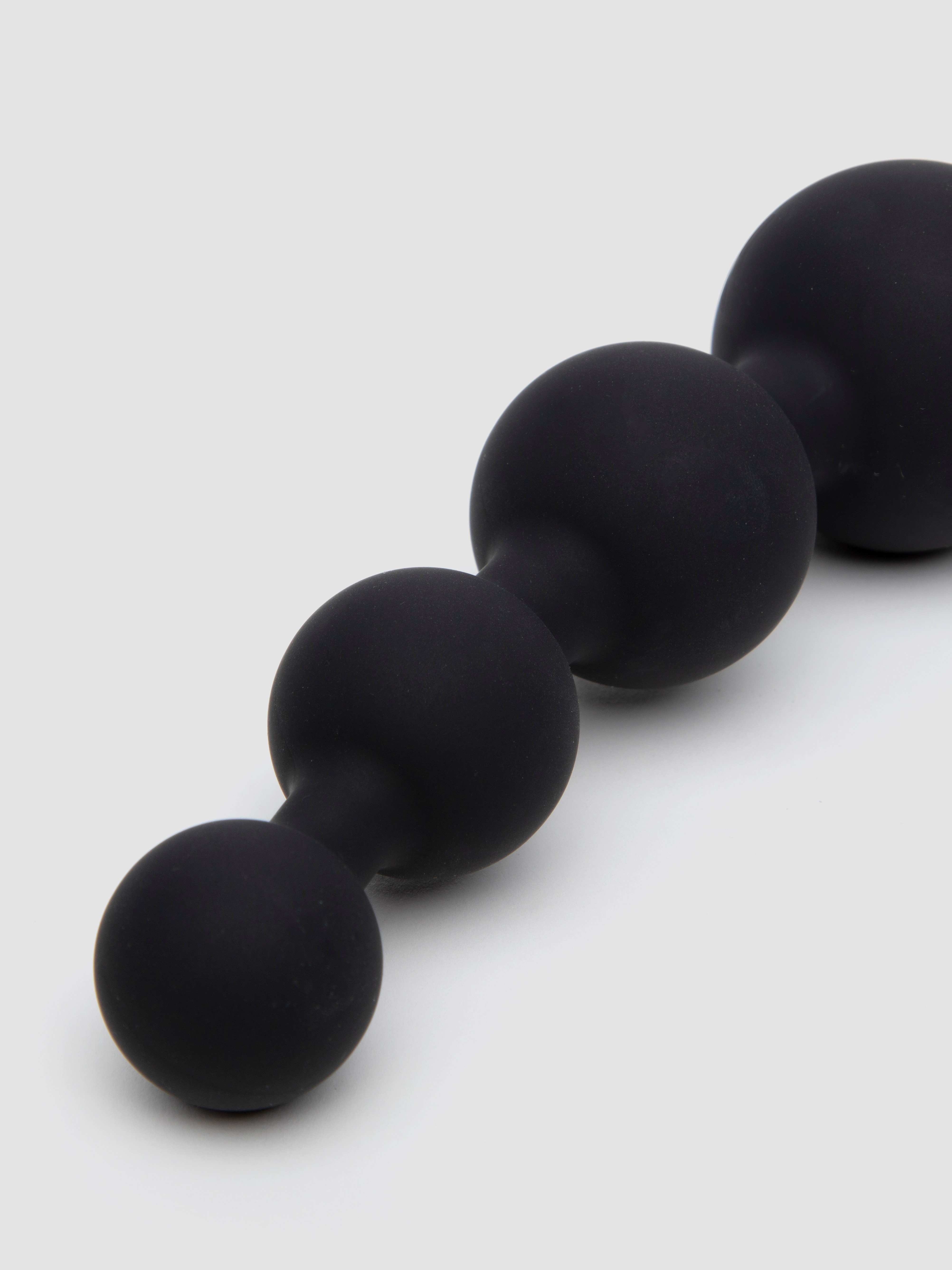 Renegade Quad Rechargeable XL Vibrating Anal Beads, Black, hi-res