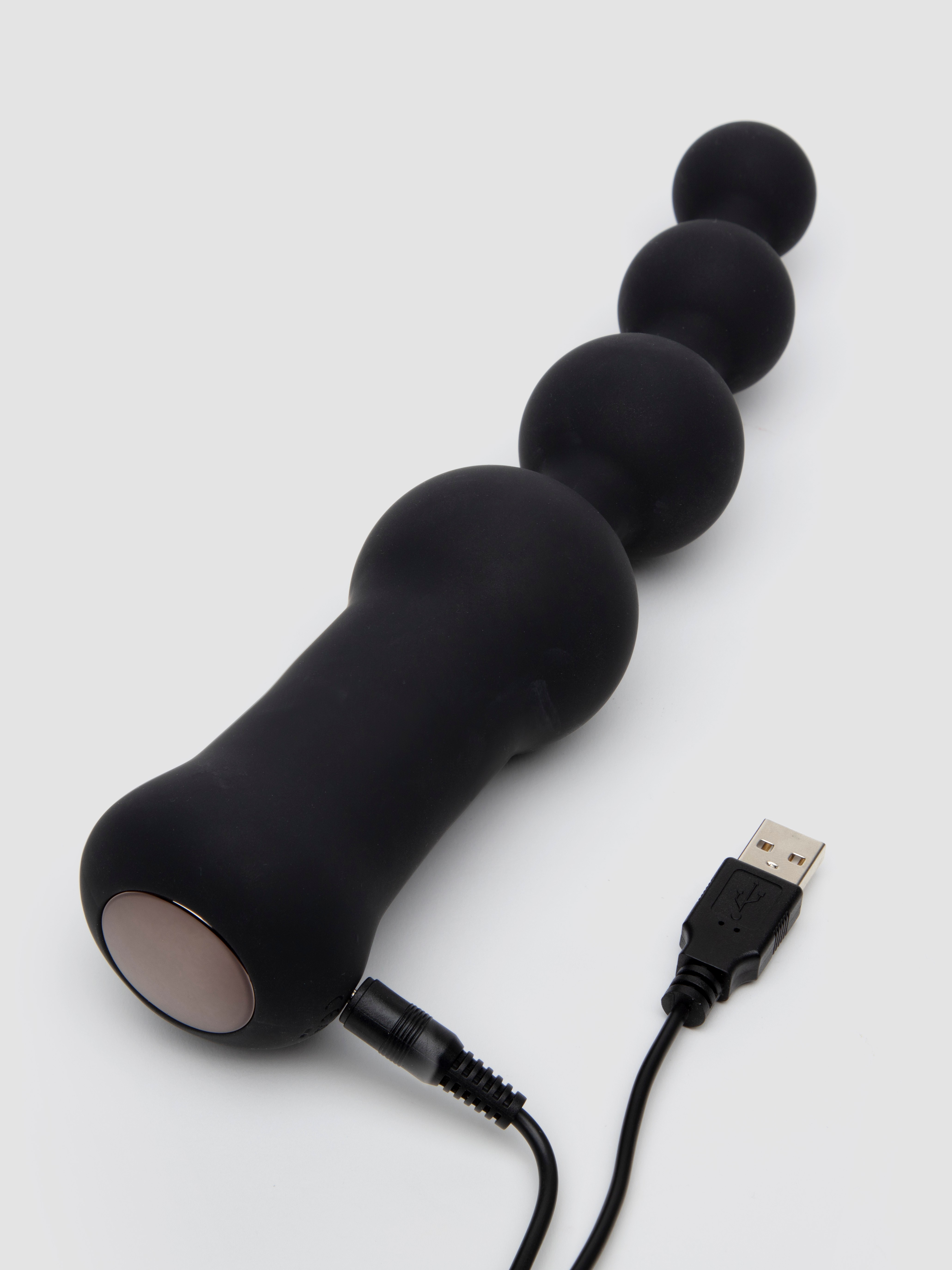 Renegade Quad Rechargeable XL Vibrating Anal Beads, Black, hi-res