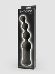 Renegade Quad Rechargeable XL Vibrating Anal Beads, Black, hi-res
