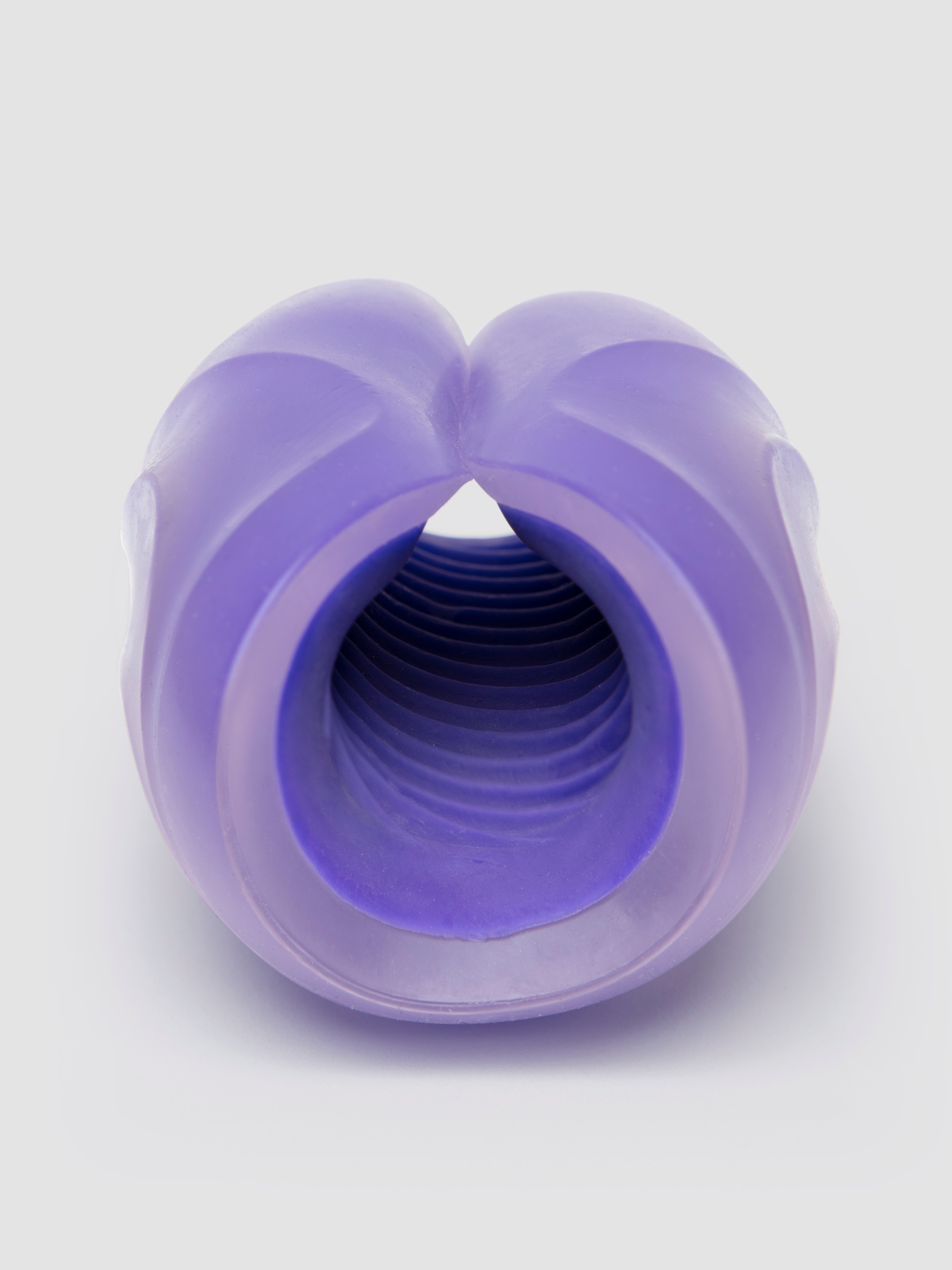 The Gripper Spiral Ribbed Stroker, Purple, hi-res