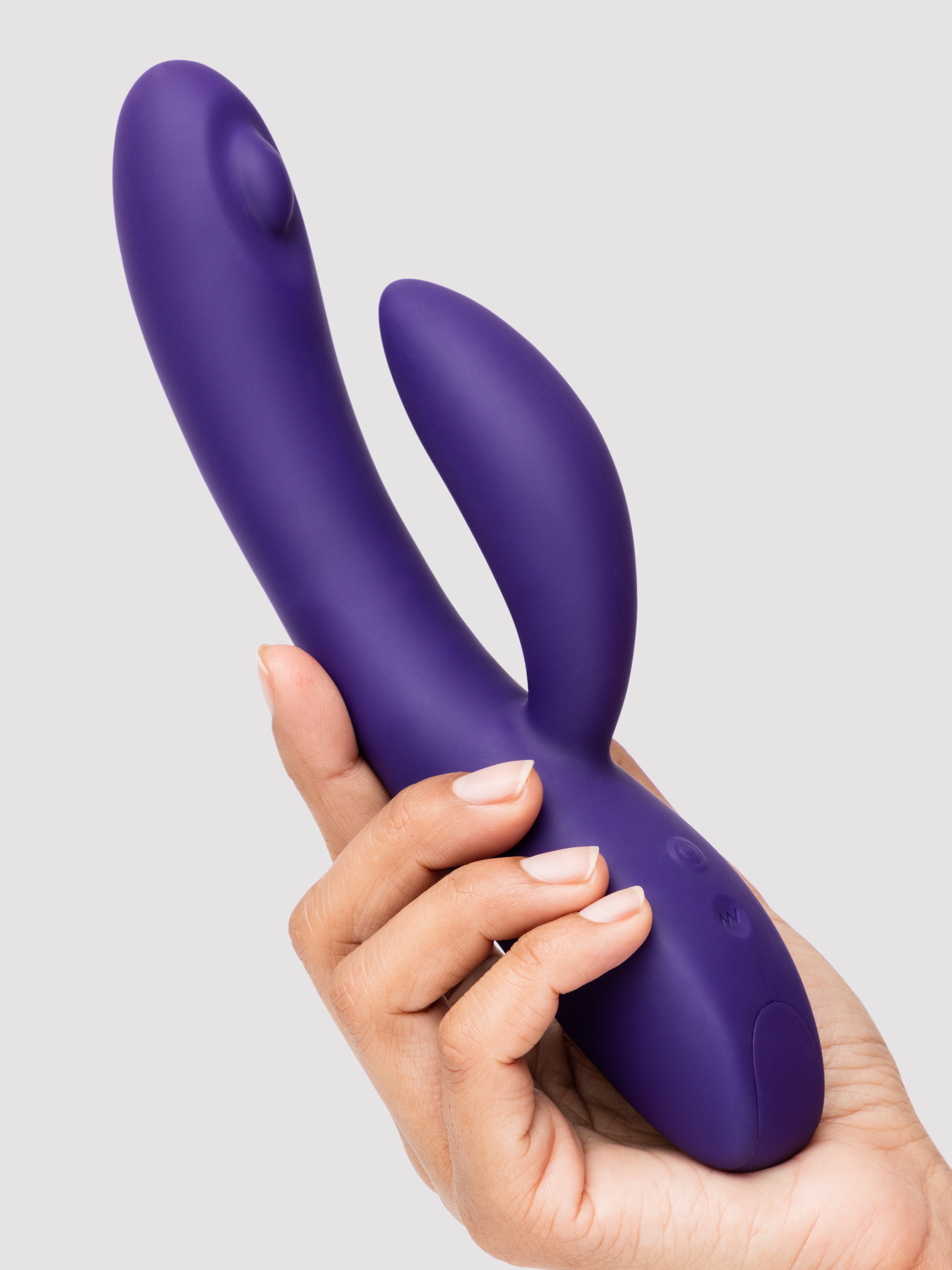 Lovehoney Dream Rabbit Pulsing Silicone Rechargeable Rabbit Vibrator, Purple, hi-res