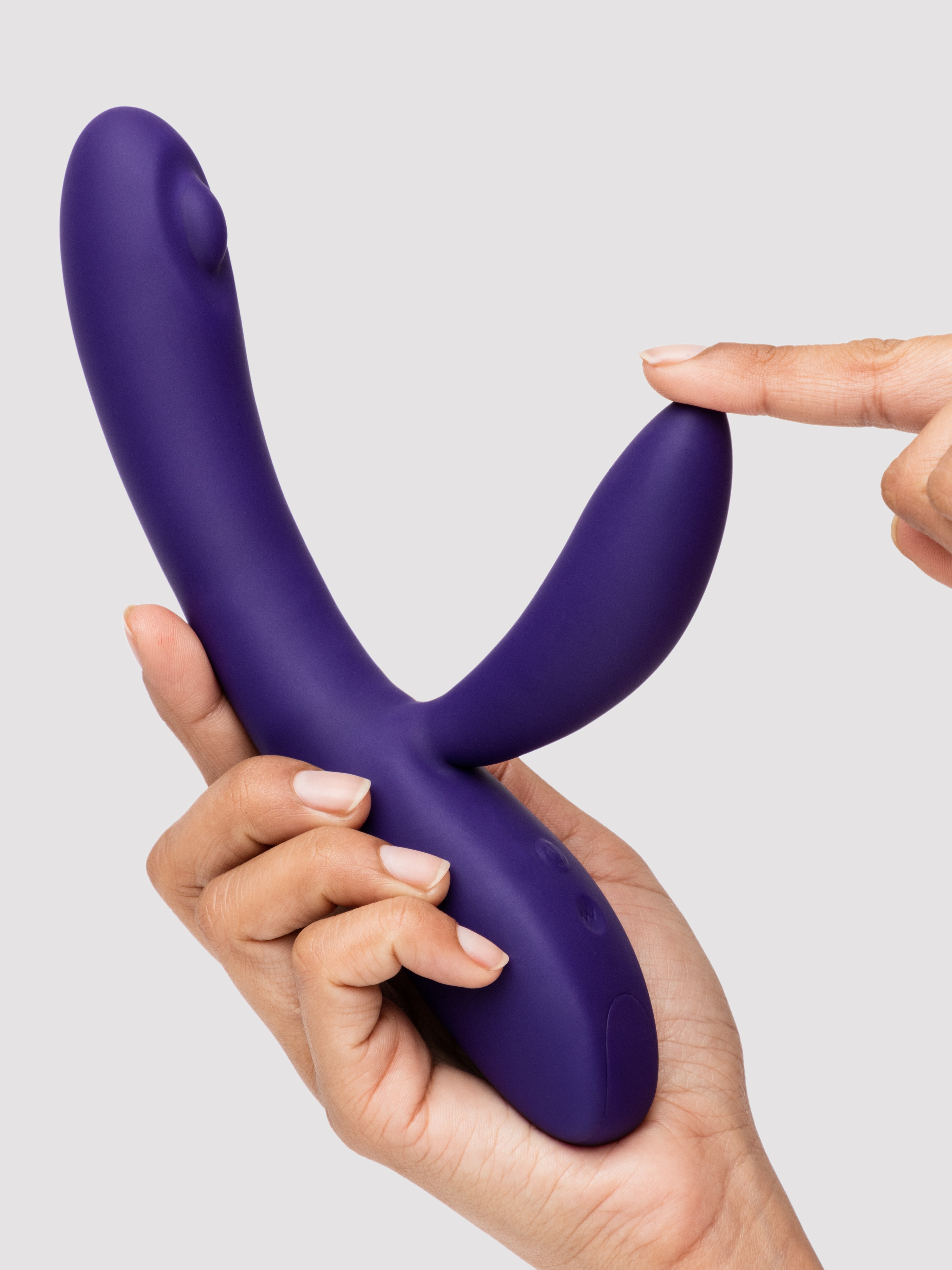 Lovehoney Dream Rabbit Pulsing Silicone Rechargeable Rabbit Vibrator, Purple, hi-res