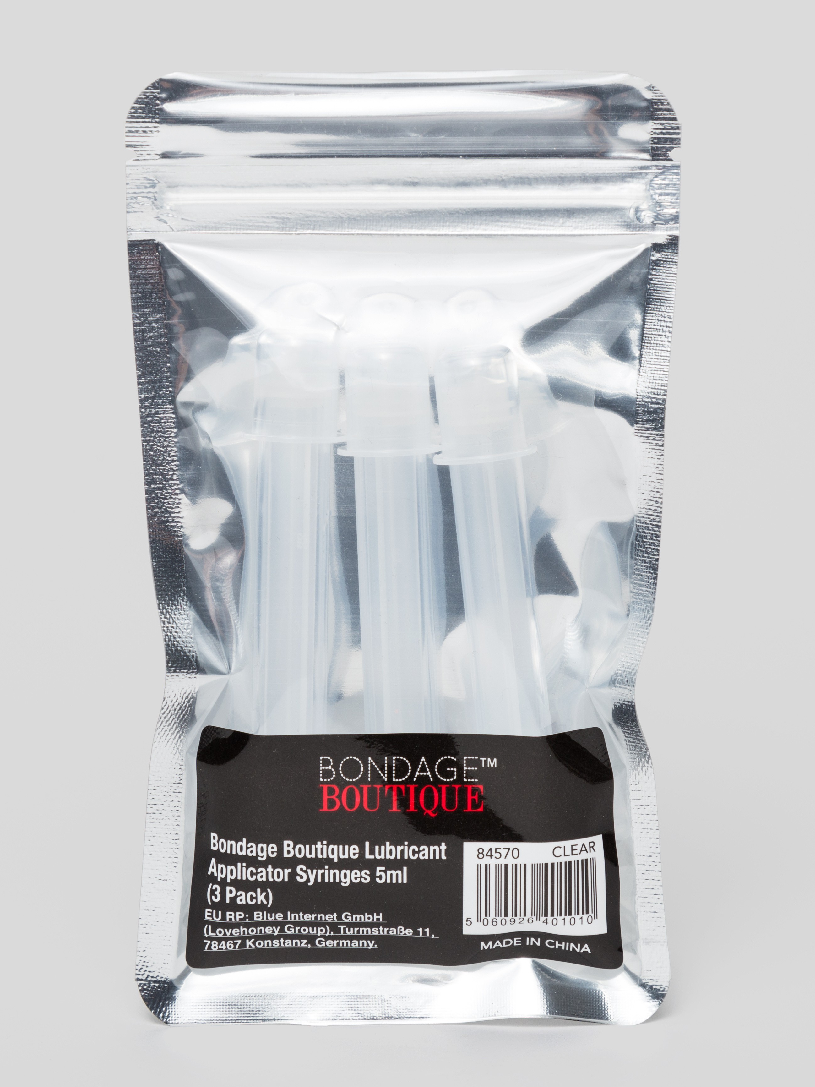 Bondage Boutique Lubricant Applicator Syringes 5ml (3 Pack), , hi-res